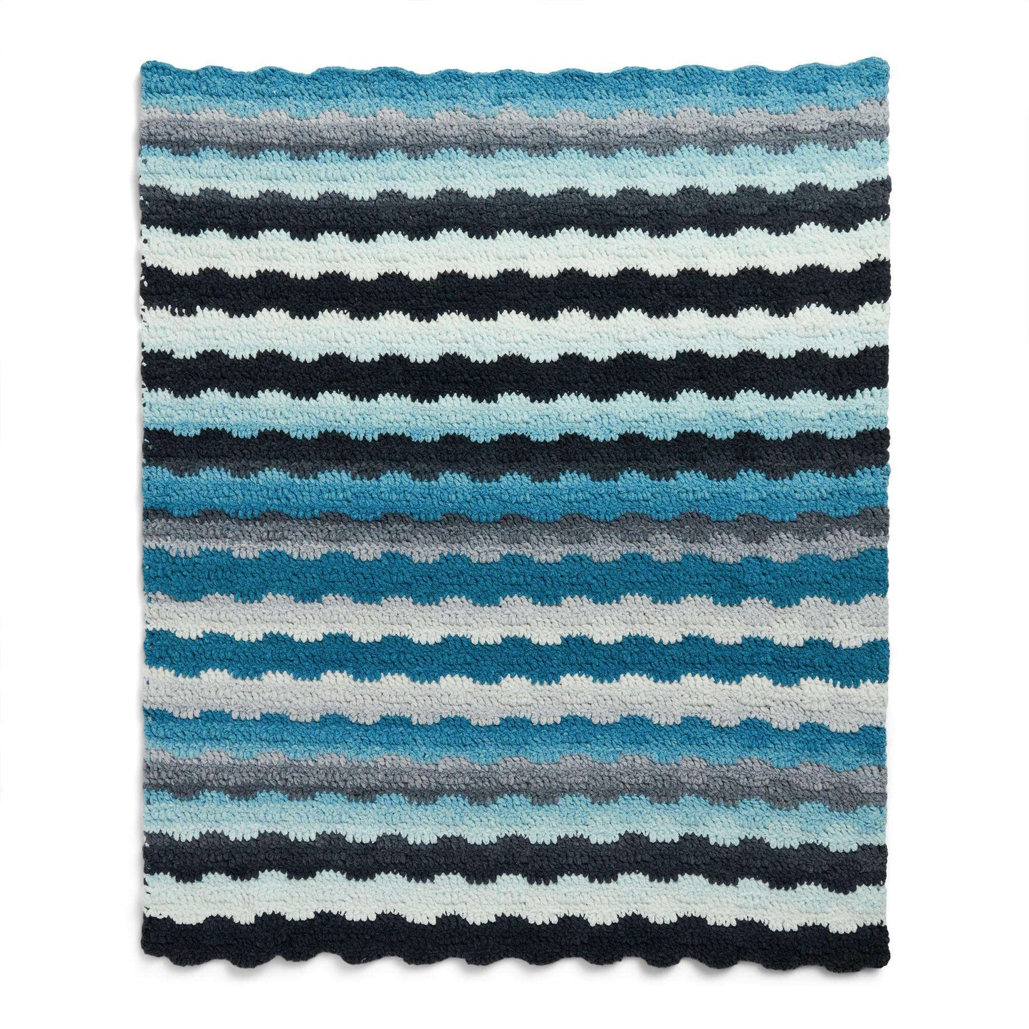 Bernat Waving Stripes Crochet Blanket (Digital Download)