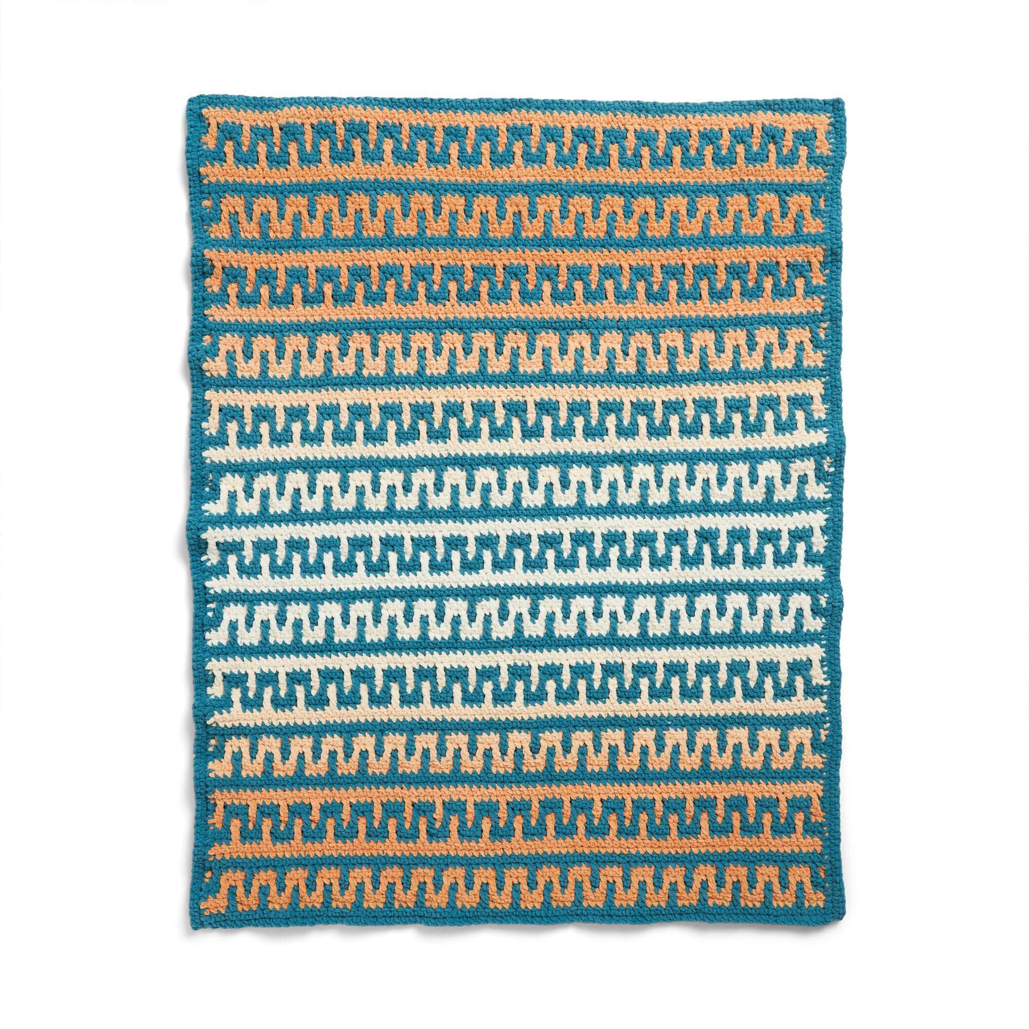 Bernat Meandros Mosaic Crochet Blanket (Digital Download)