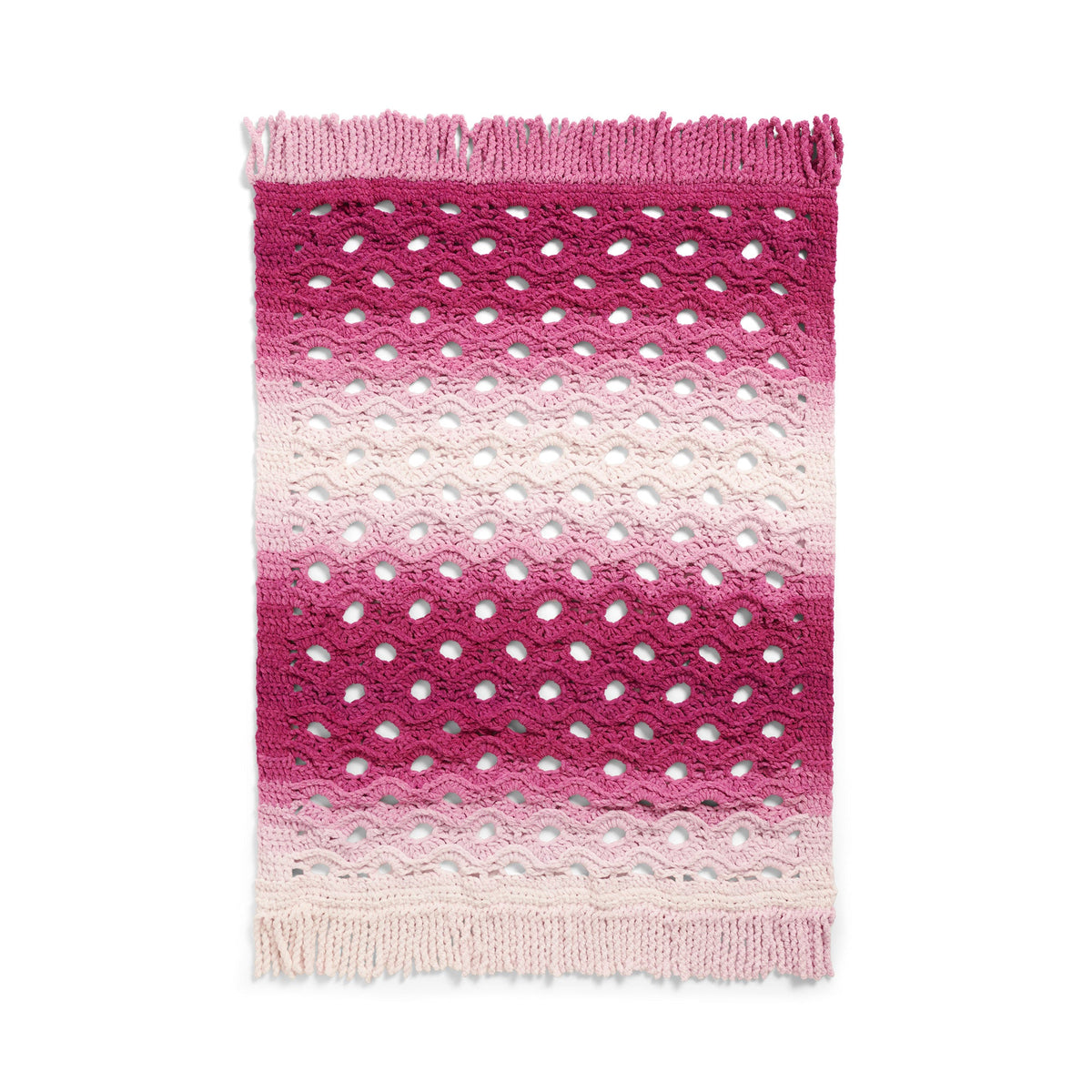 Bernat Open Flower Crochet Throw Blanket (Digital Download)