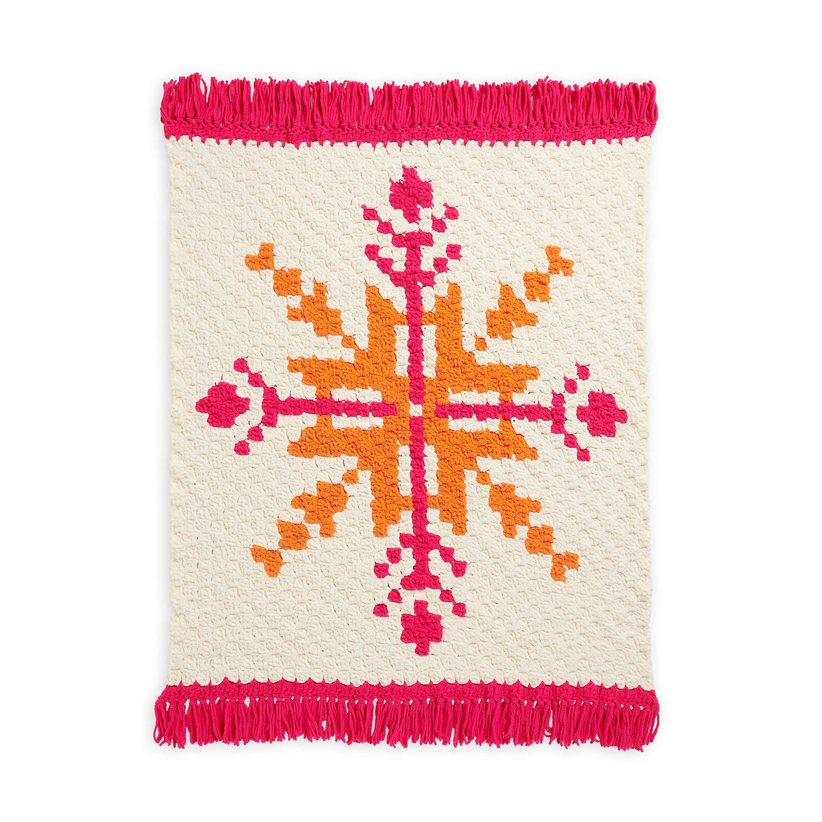 Bernat C2C Happy Snowflake Crochet Blanket (Digital Download)