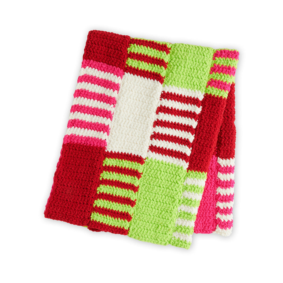 Bernat Interwoven Colorful Crochet Stripes Blanket (Digital Download)