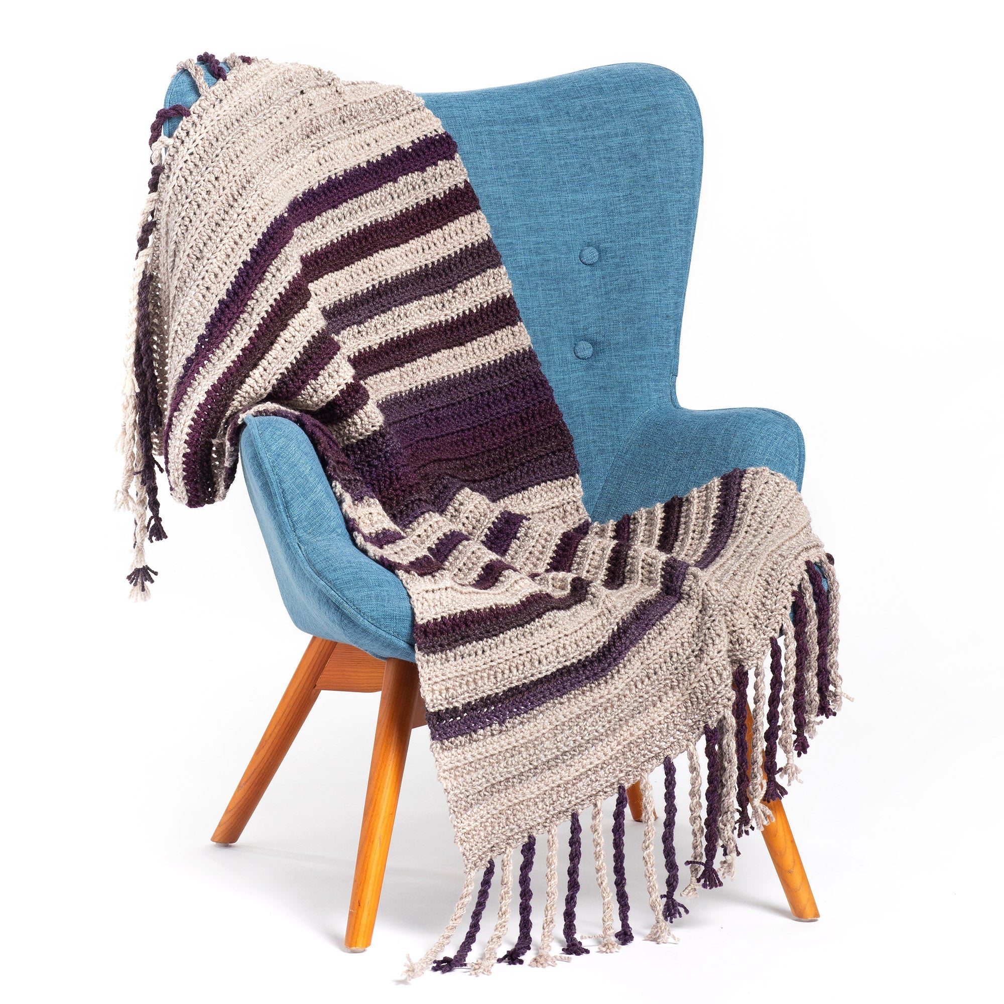 Bernat Crochet Wavelength Random Stripes Lapghan (Digital Download)