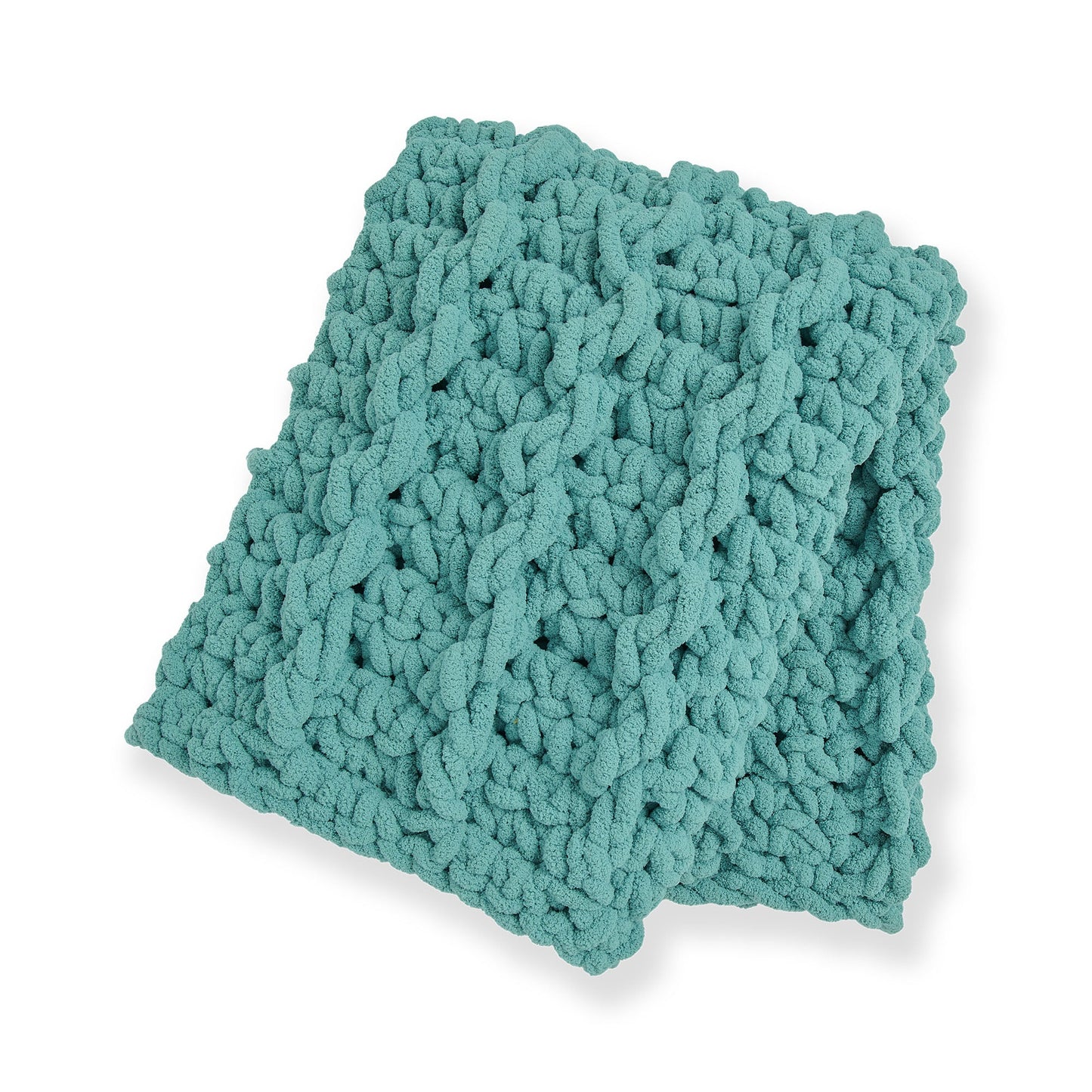 Bernat Big Mood Mock Cable Crochet Blanket (Digital Download)
