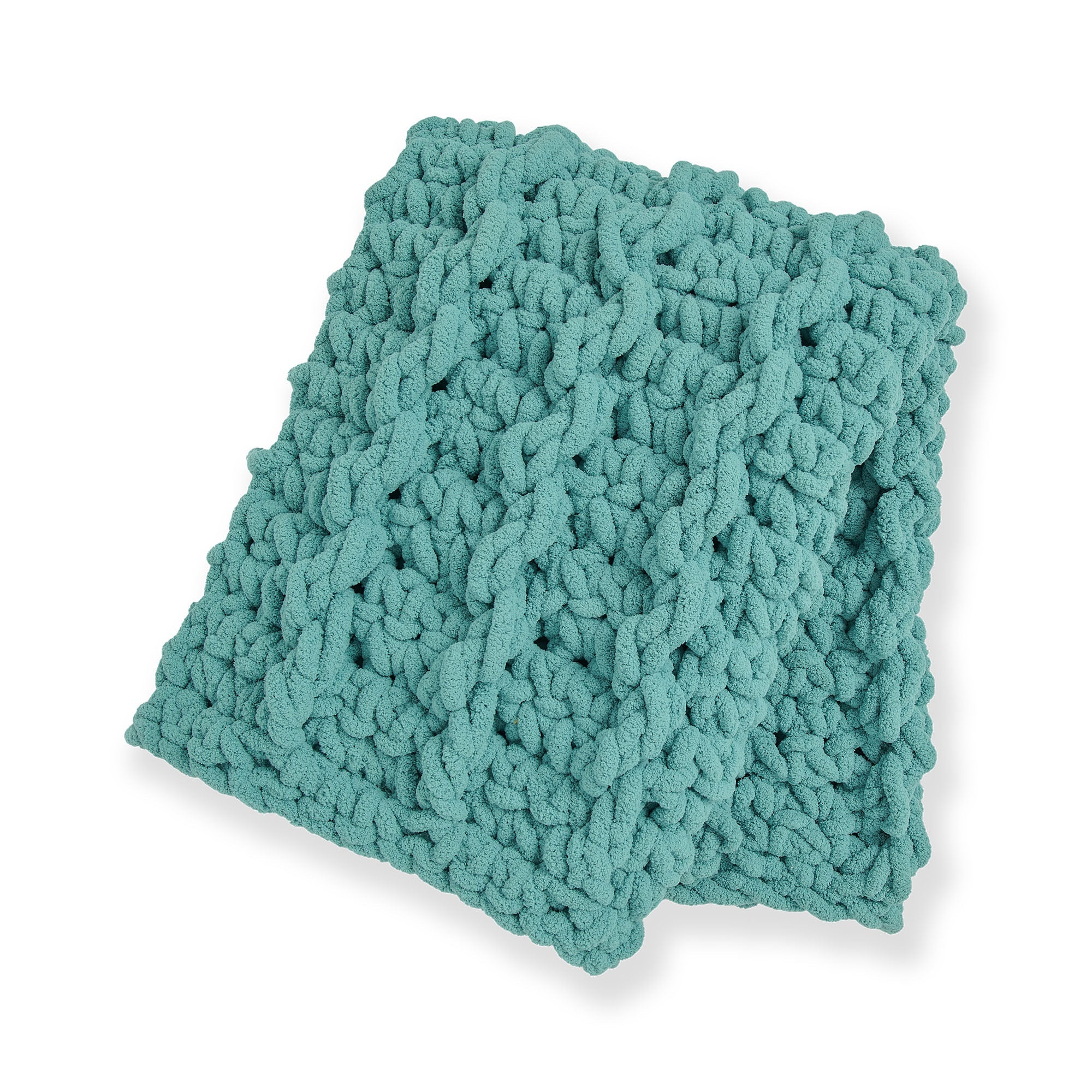 Bernat Big Mood Mock Cable Crochet Blanket (Digital Download)
