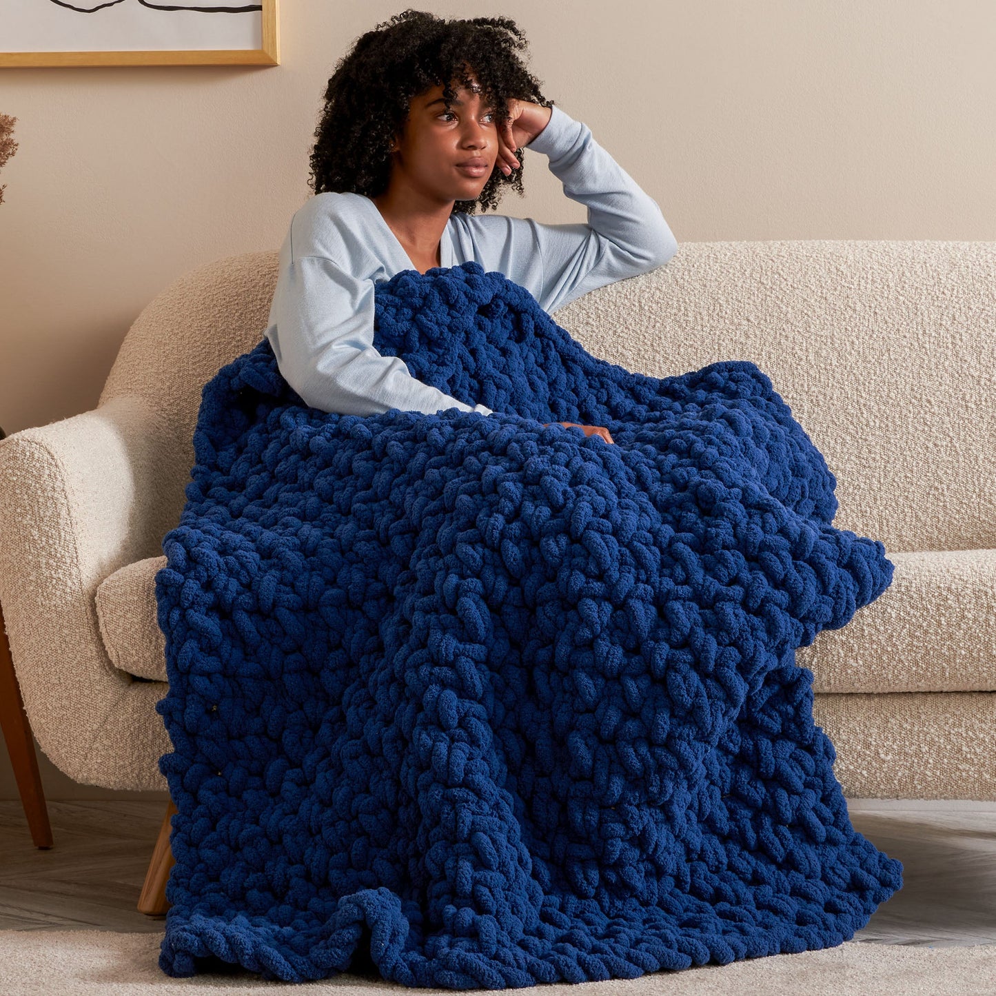 Bernat Maxi Moss Stitch Crochet Blanket (Digital Download)