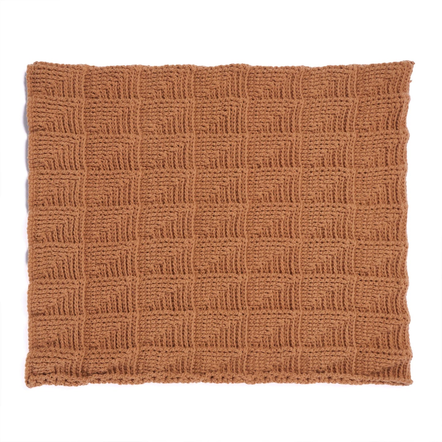 Bernat Embossed Faux-Miter Crochet Throw (Digital Download)