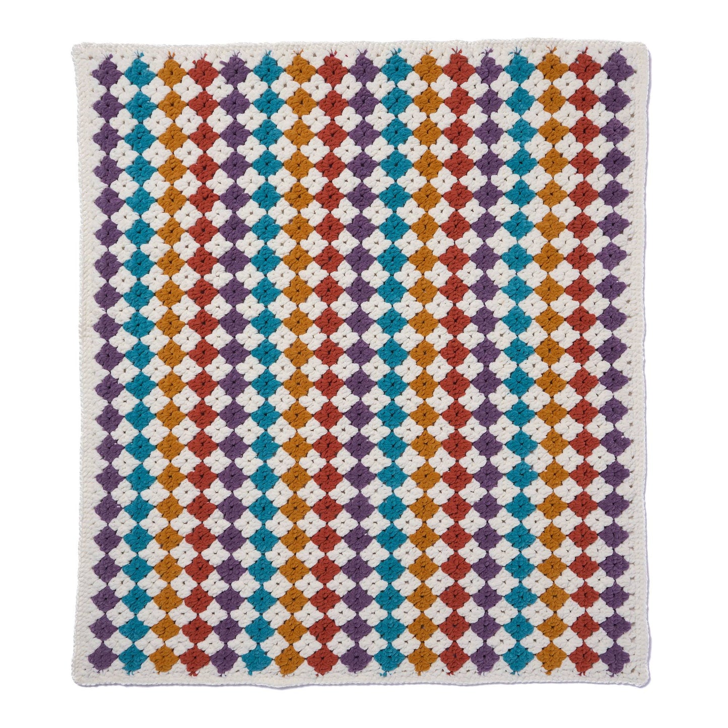 Bernat Diamond Delight Crochet Granny Blanket (Digital Download)