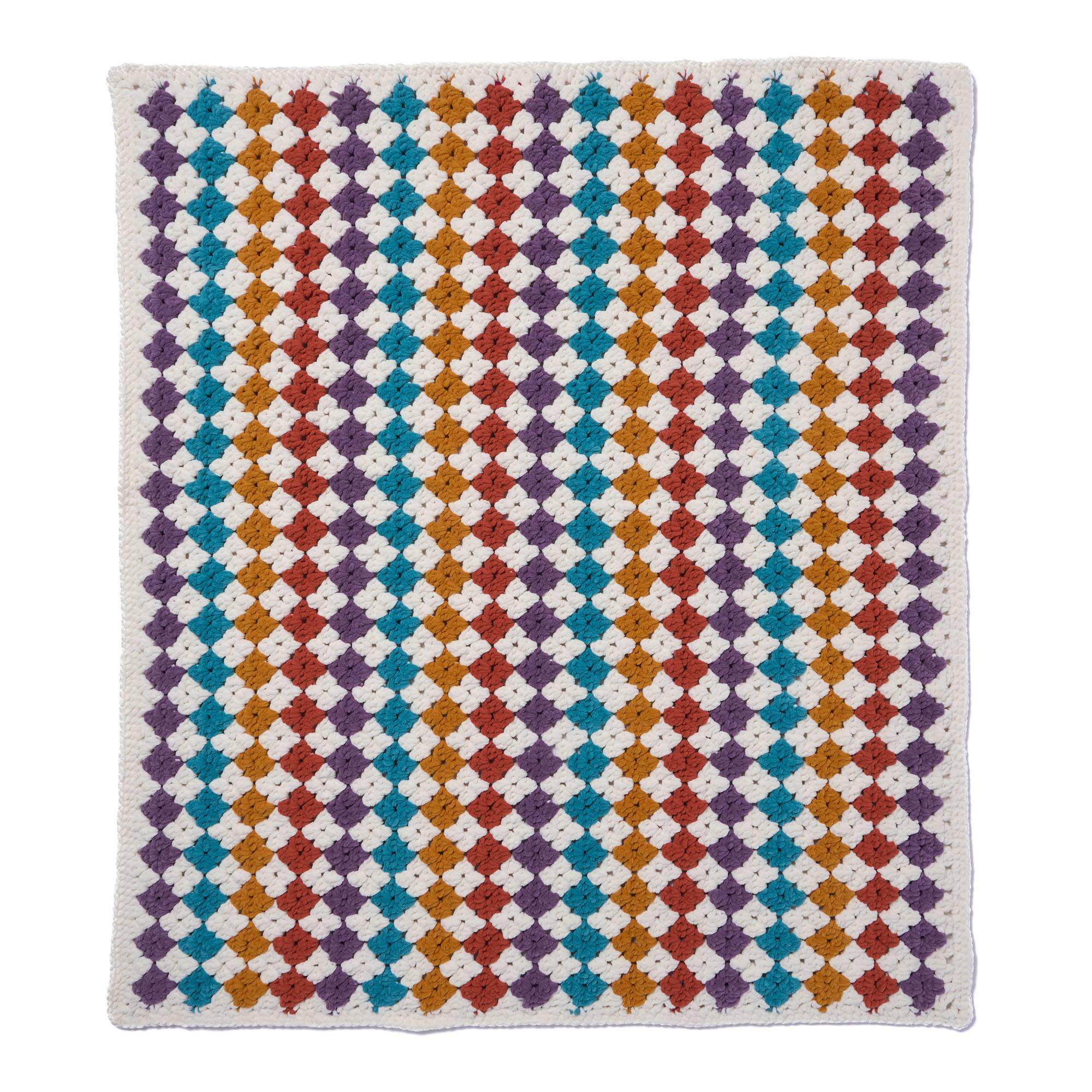 Bernat Diamond Delight Crochet Granny Blanket (Digital Download)