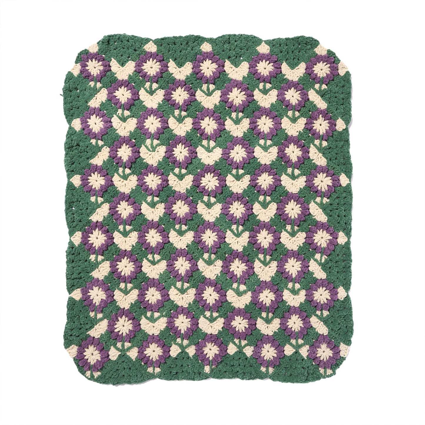 Bernat Flower Patch Crochet Blanket (Digital Download)