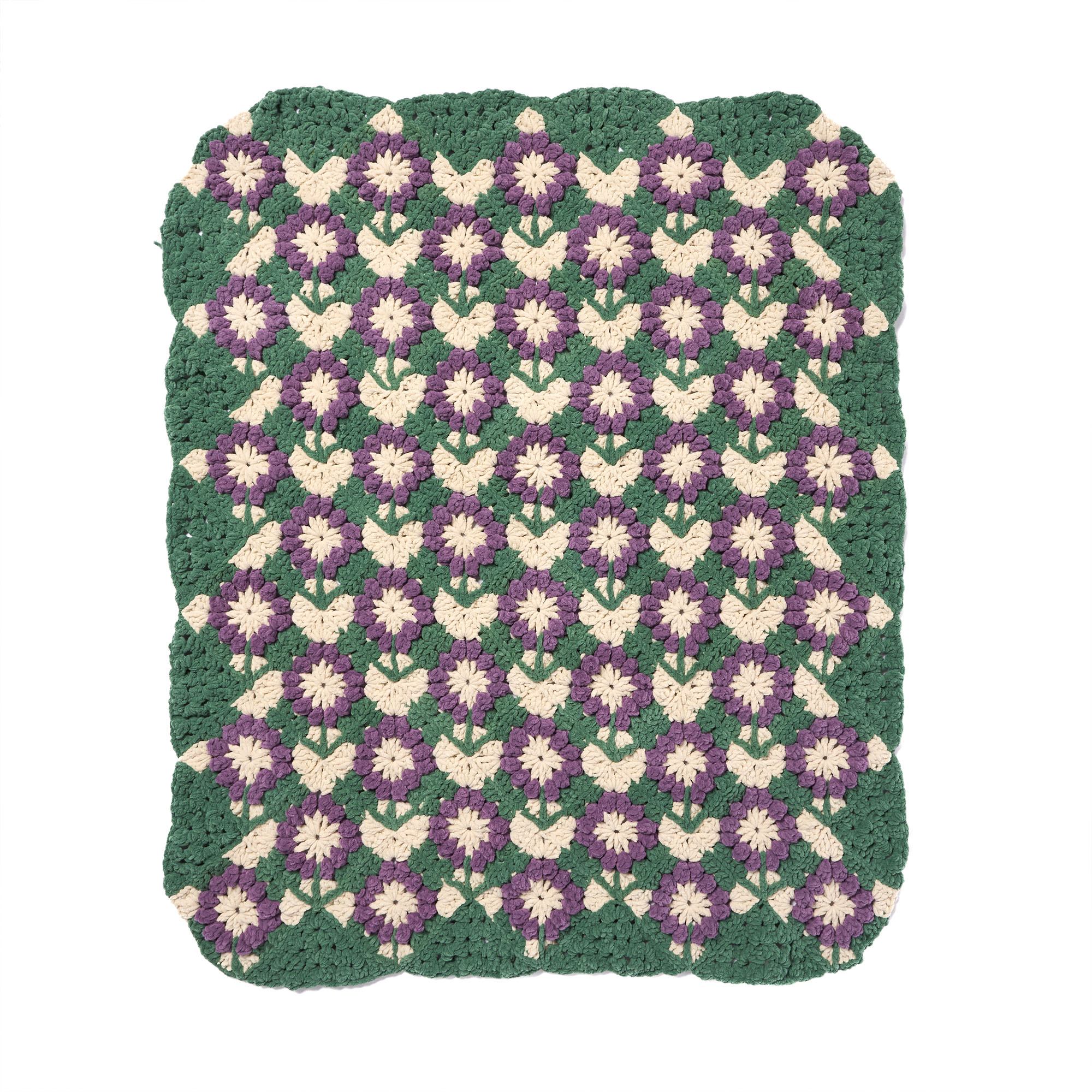 Bernat Flower Patch Crochet Blanket (Digital Download)