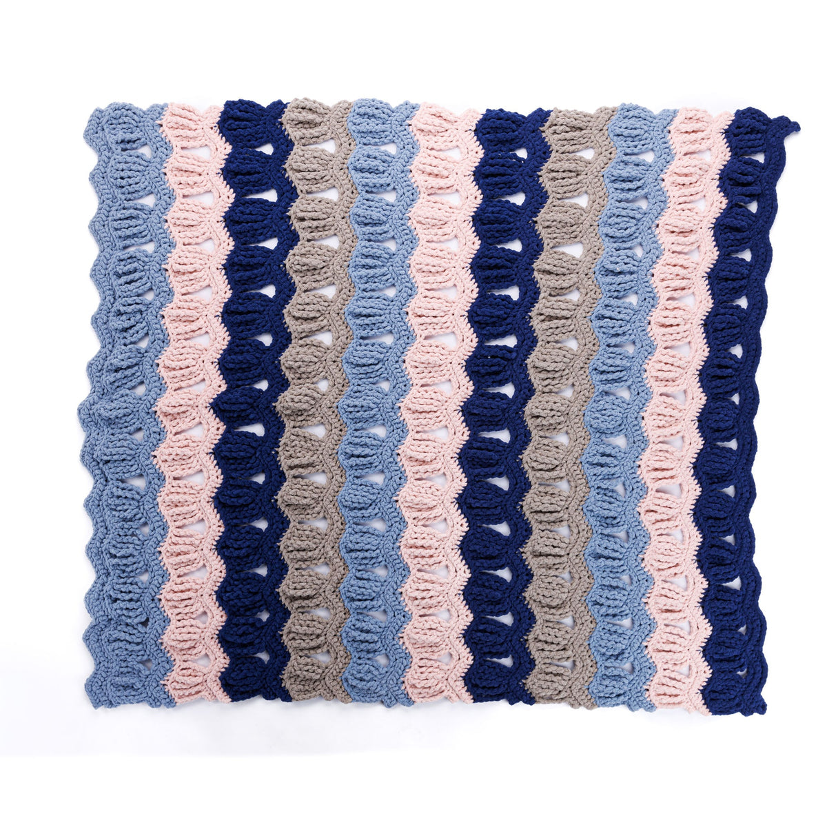 Bernat Vintage Fan Ripple Crochet Blanket (Digital Download)