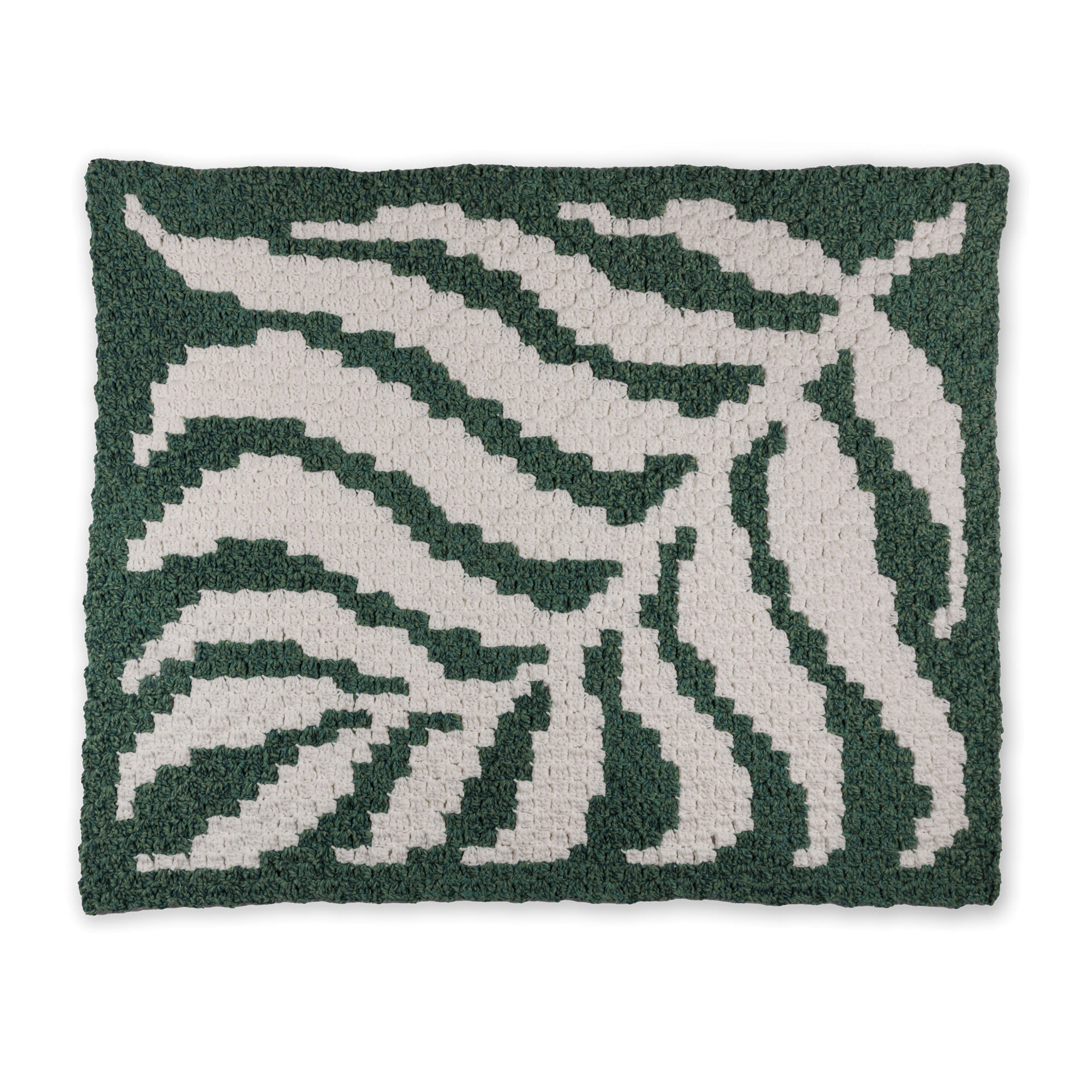 Bernat C2C Crochet Fern Frond Blanket (Digital Download)