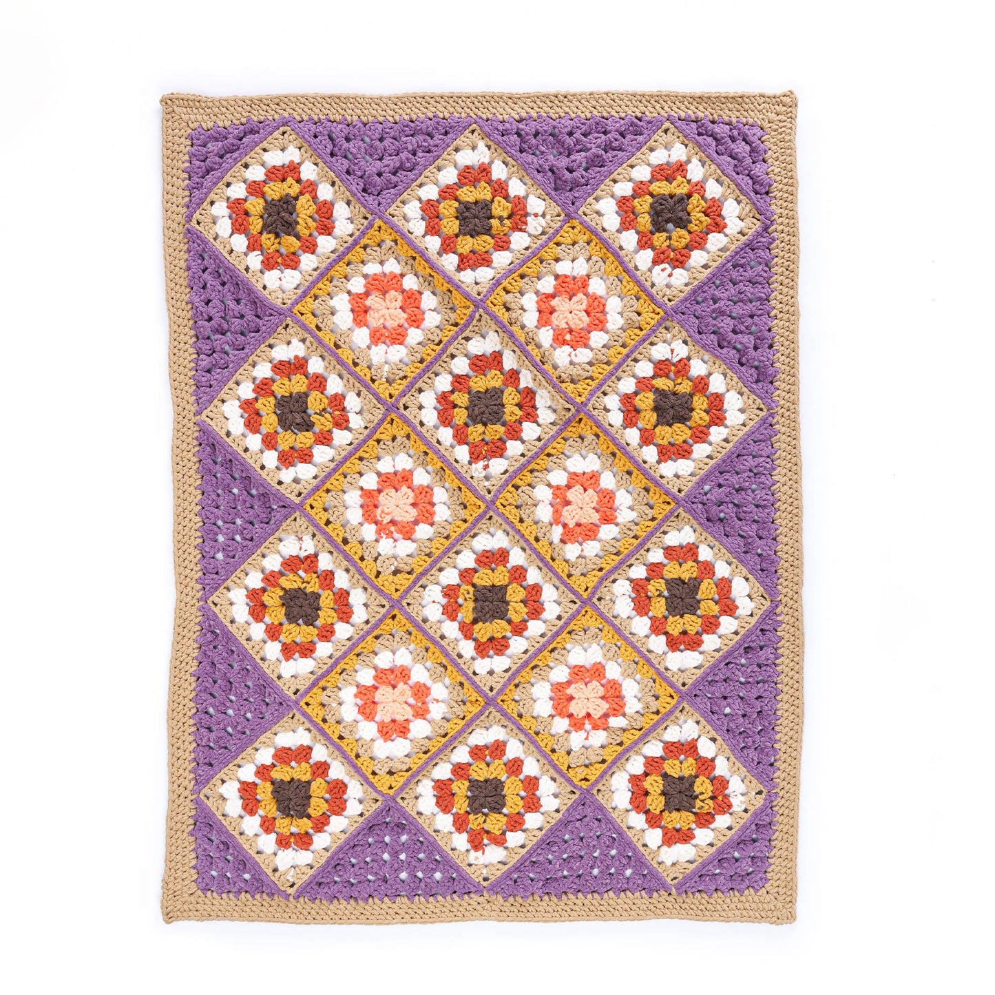 Bernat Granny's Corner Crochet Blanket (Digital Download)
