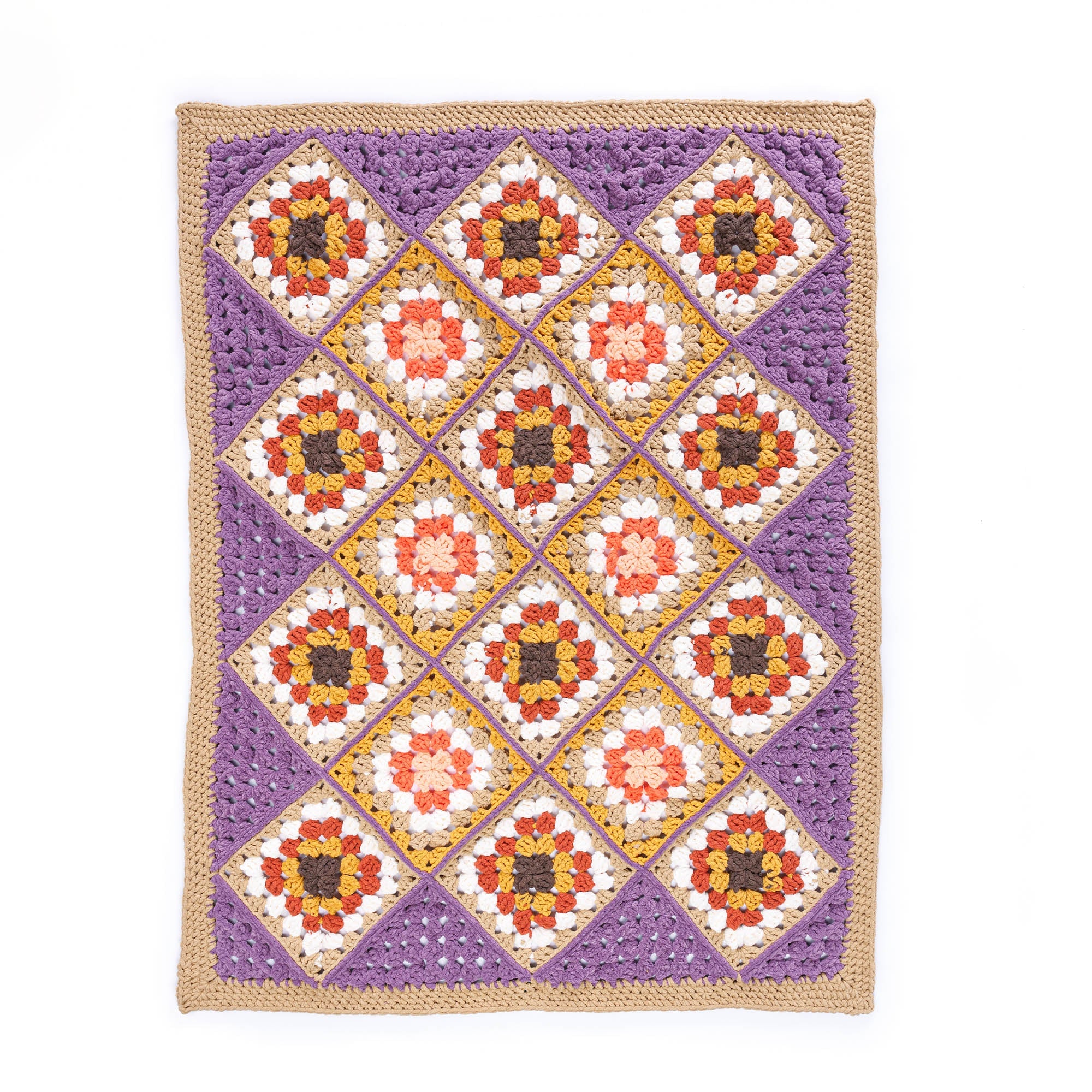 Bernat Granny's Corner Crochet Blanket (Digital Download)