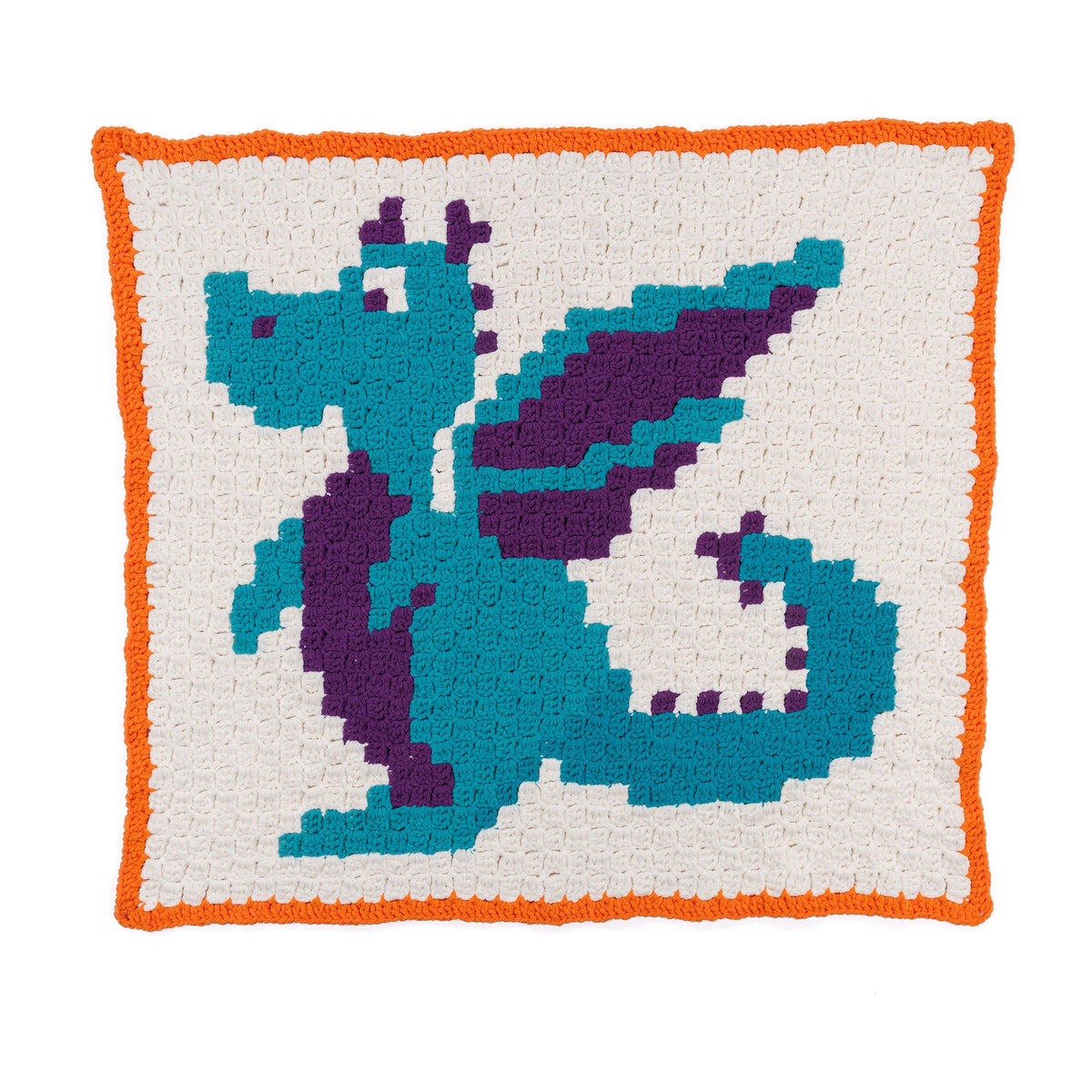 Bernat Corner to Corner Crochet Dragon Blanket (Digital Download)