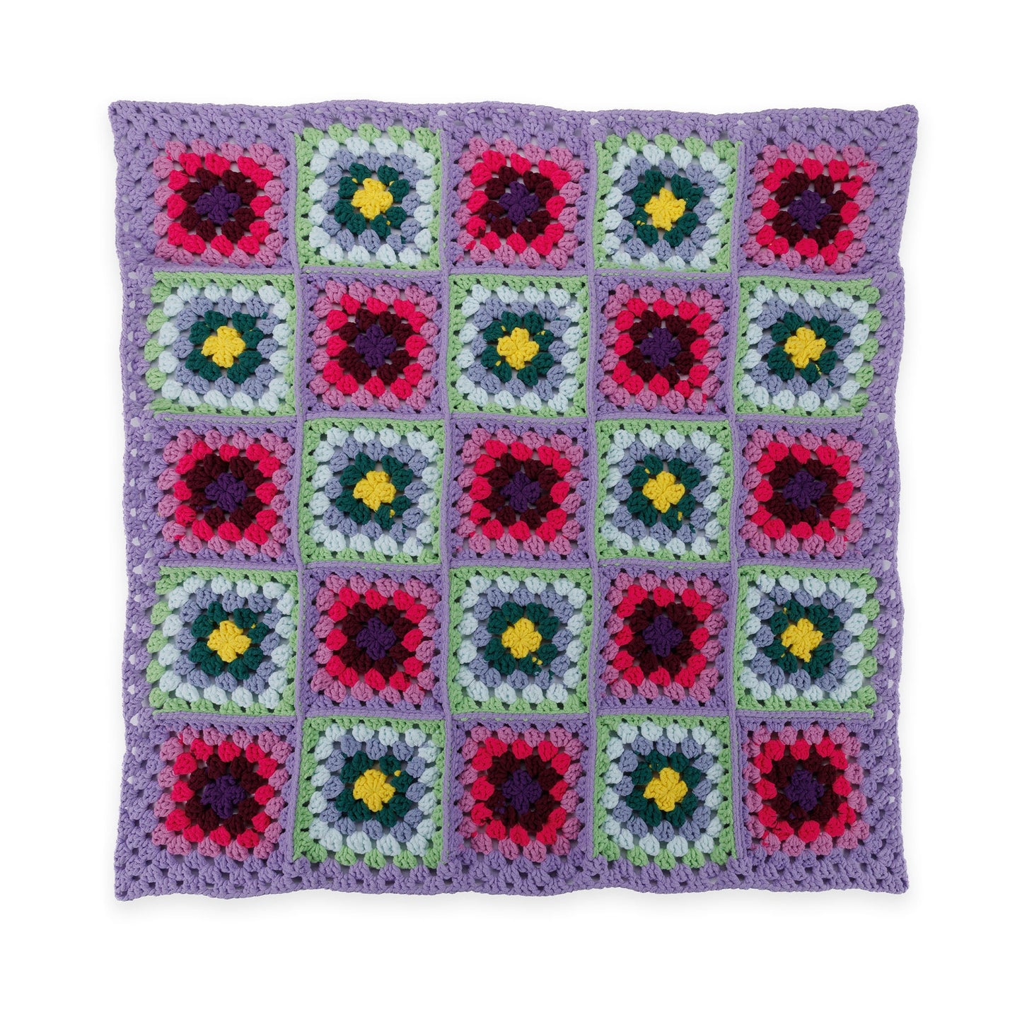 Bernat Fair and Square Crochet Blanket (Digital Download)