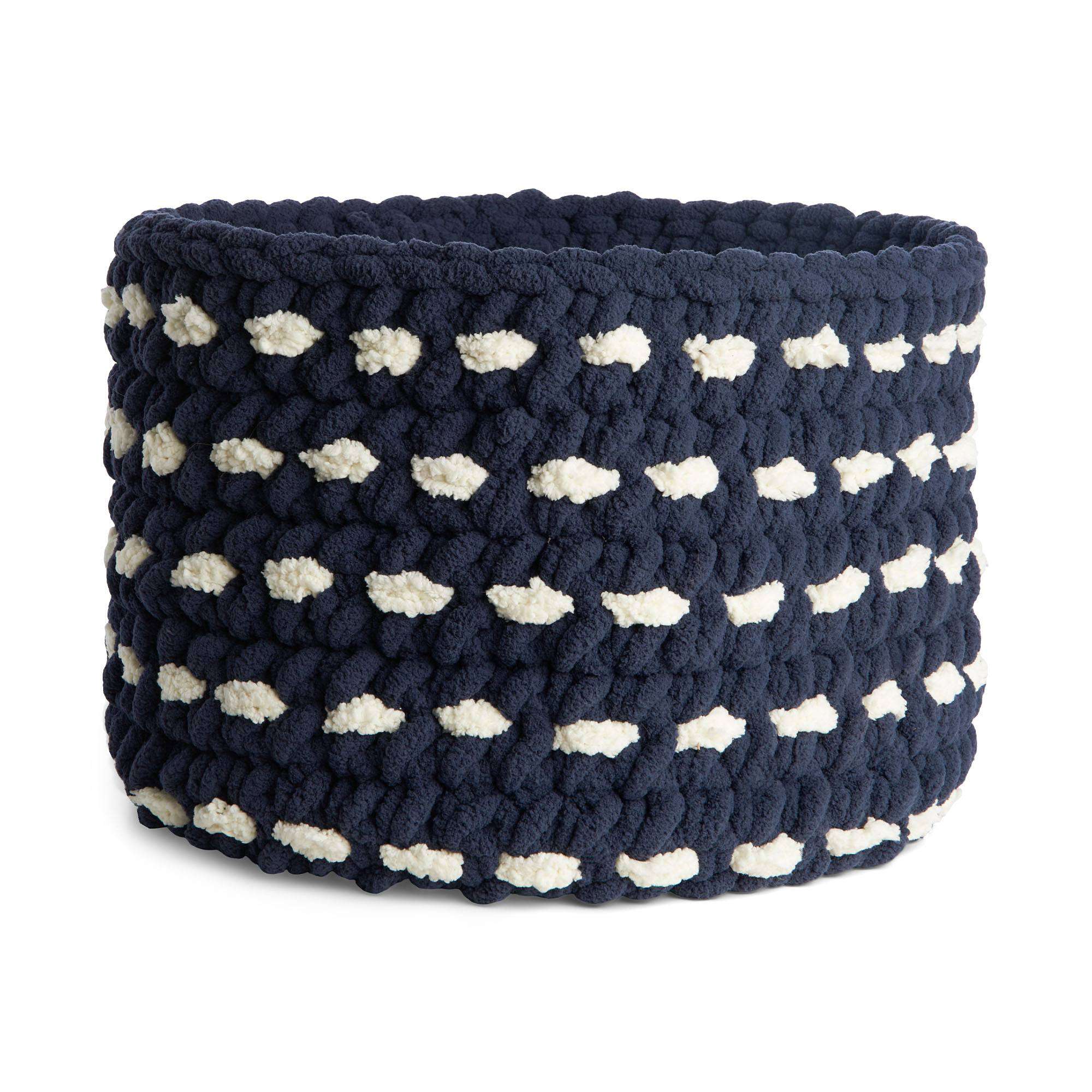 Bernat Fluffy Puffs Crochet Basket (Digital Download)