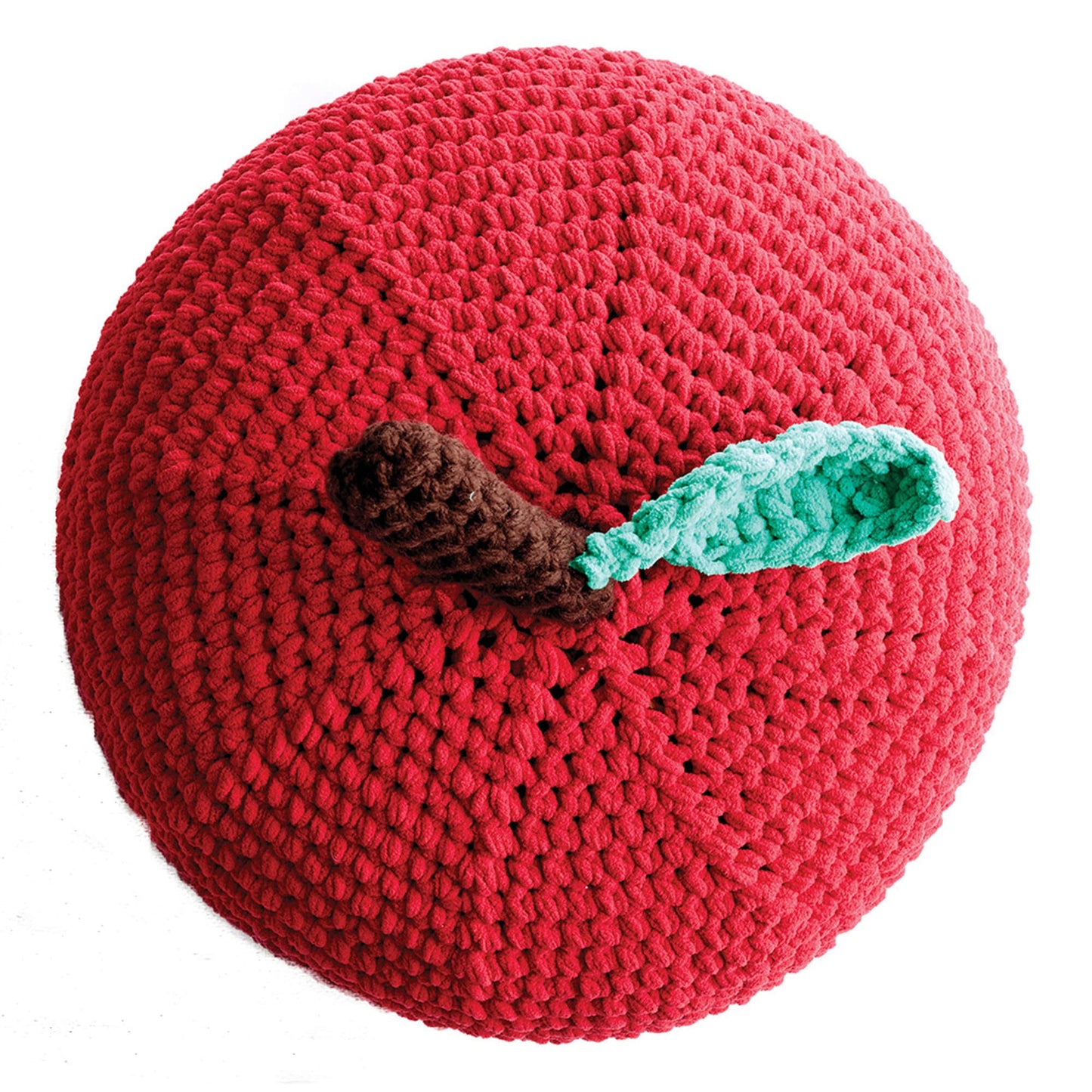 Bernat Crochet Apple a Day Pouf (Digital Download)