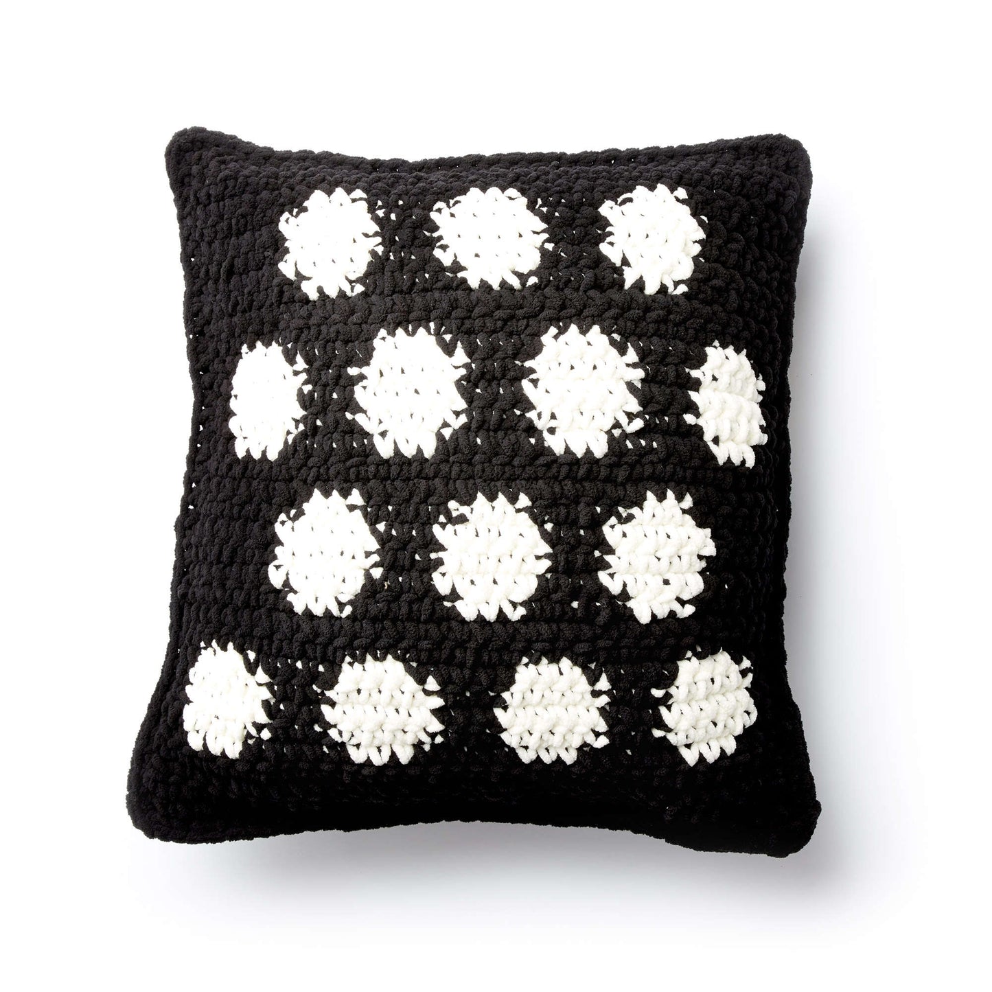 Bernat Crochet Polka Time Pillow (Digital Download)