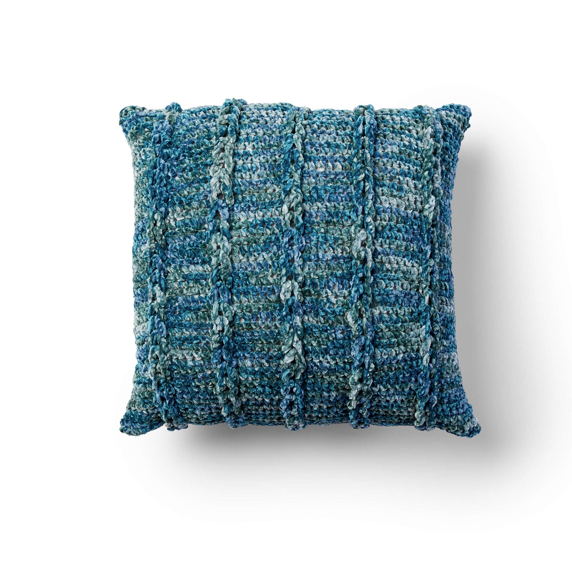 Bernat Braidy Bunch Crochet Pillow (Digital Download)