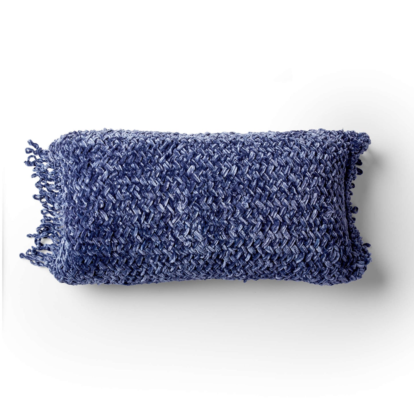 Bernat Diagonal Basketweave Knit Stitch Pillow (Digital Download)