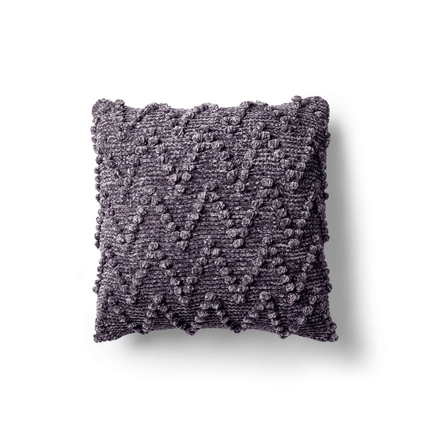Bernat Knit Chevron Bobble Velvet Pillow (Digital Download)