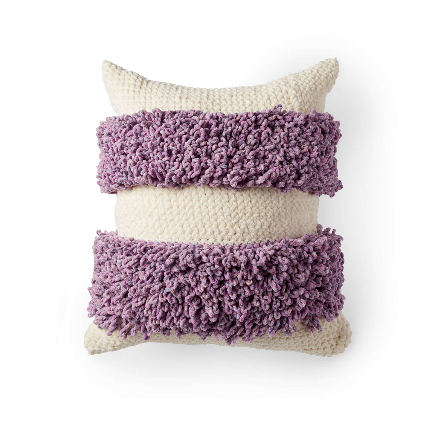 Bernat Loopy Stripes Crochet Pillow (Digital Download)