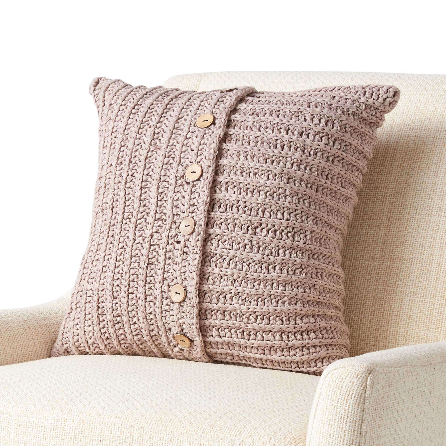 Bernat Ridged Crochet Pillow - 2358 (Digital Download)