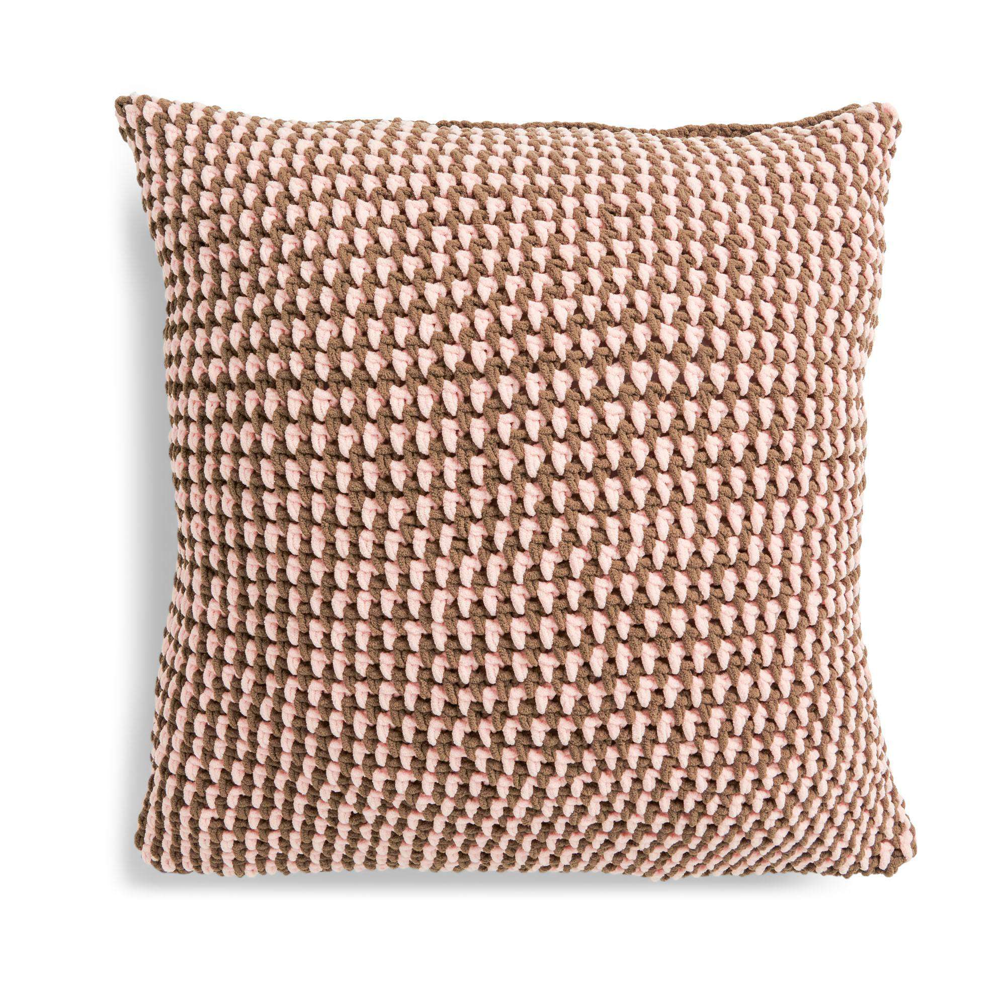 Bernat Crochet Granite Stitch Pillow Cover (Digital Download)