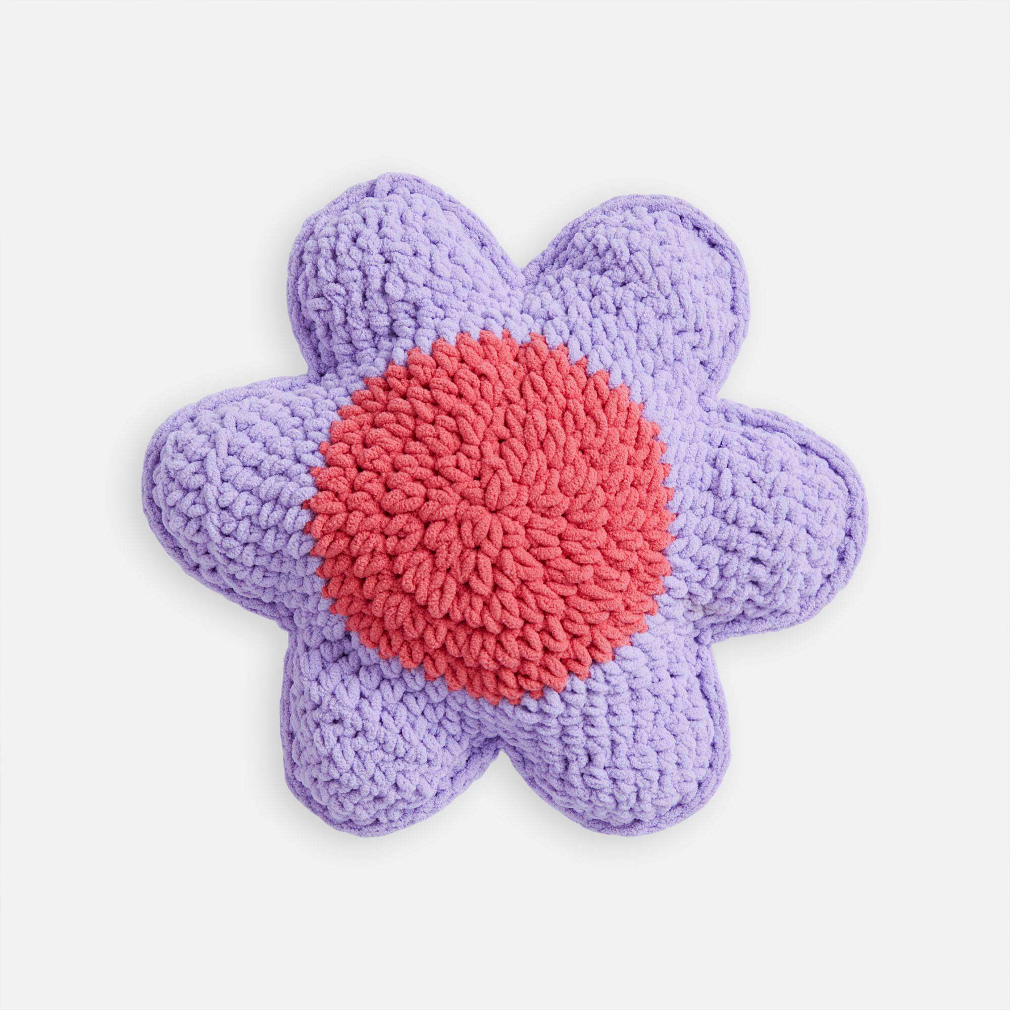 Bernat Crochet Flower Pillows (Digital Download)