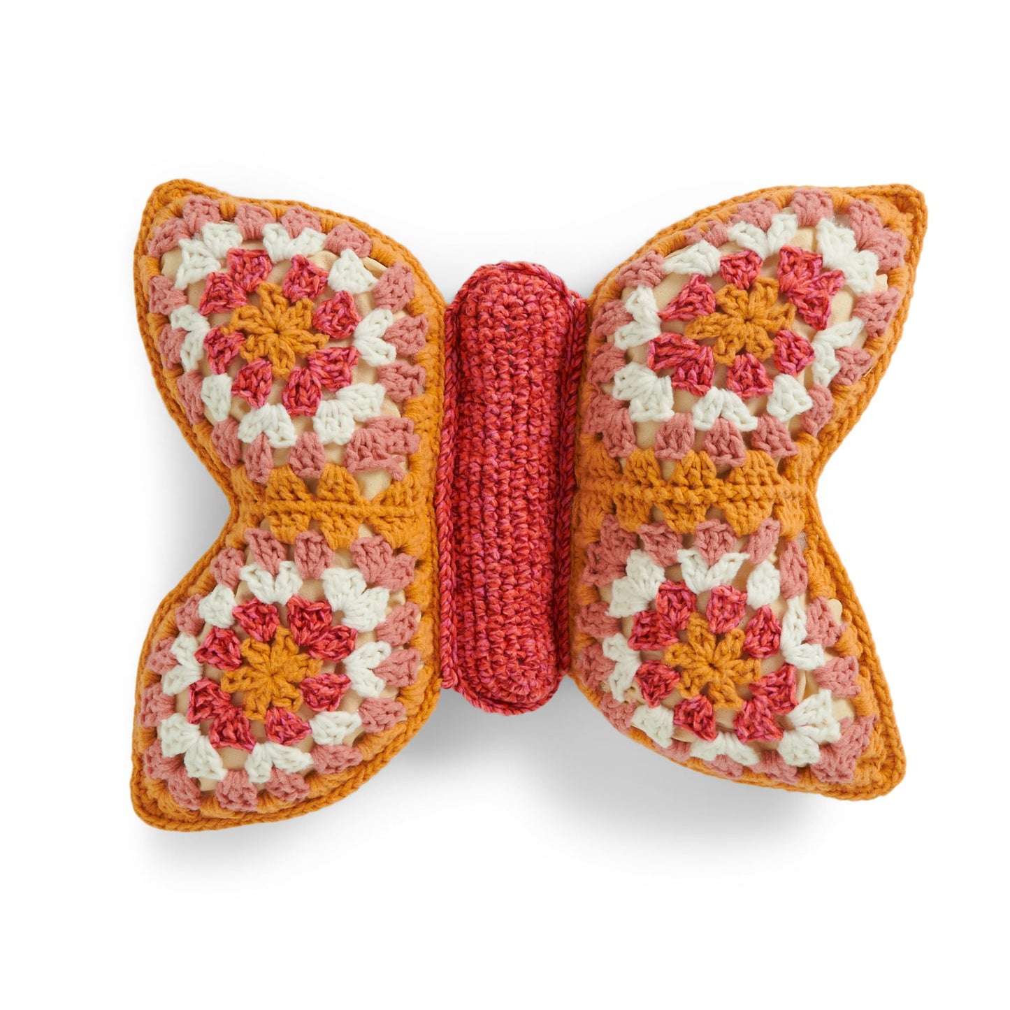 Bernat Crochet Granny Butterfly Pillow (Digital Download)