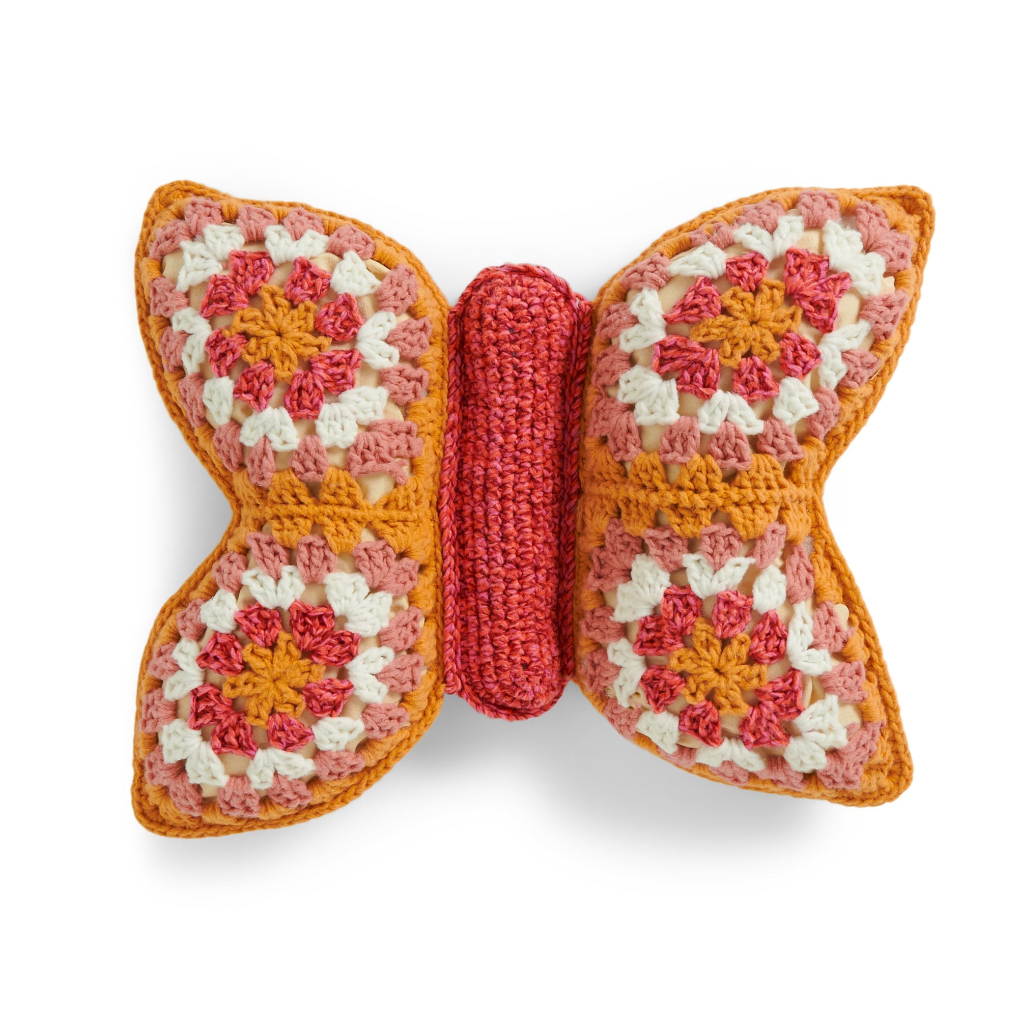 Bernat Crochet Granny Butterfly Pillow (Digital Download)