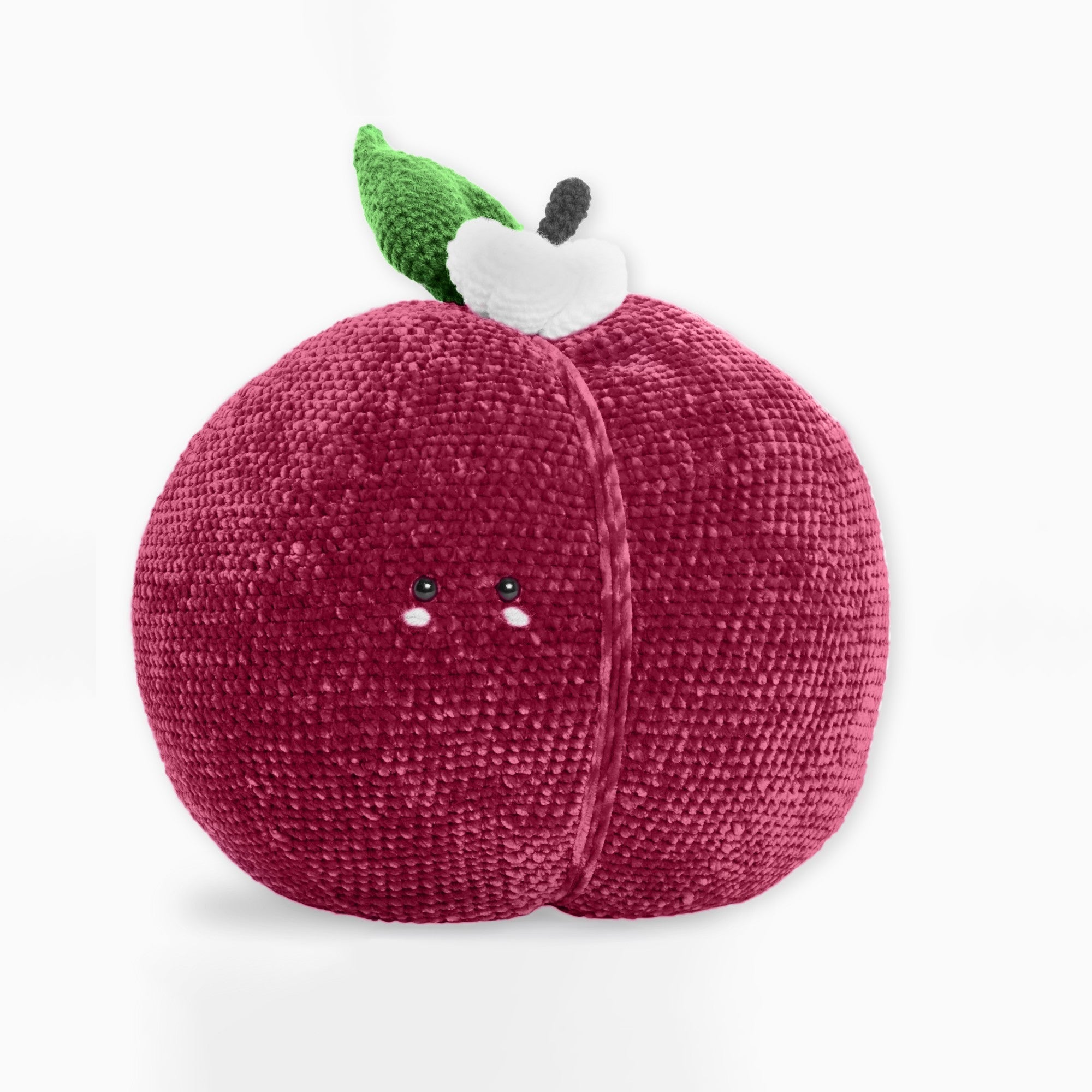 Bernat Peachy Plum Pillow Crochet Amigurumi (Digital Download)