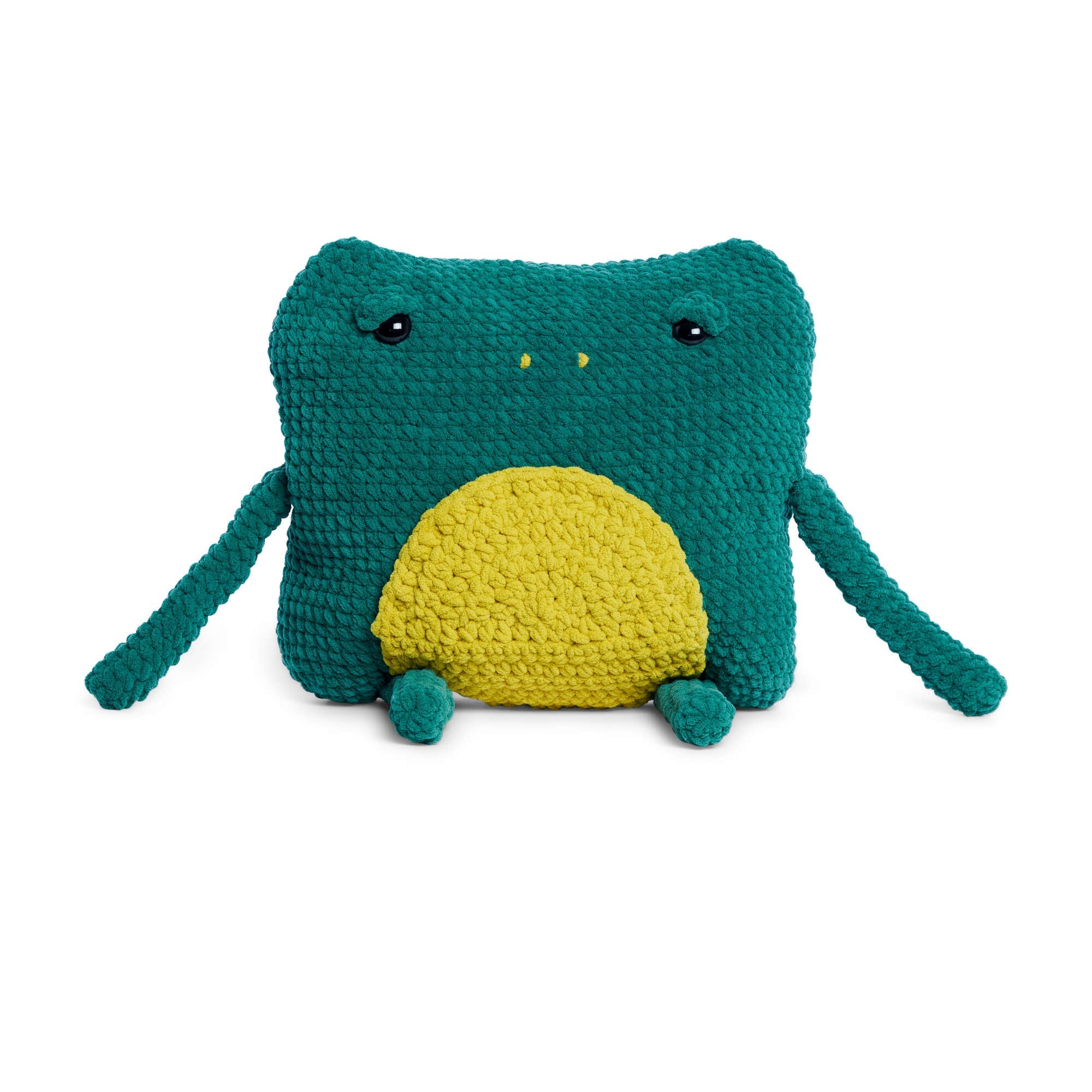Bernat Fiona the Frog Crochet Pillow (Digital Download)