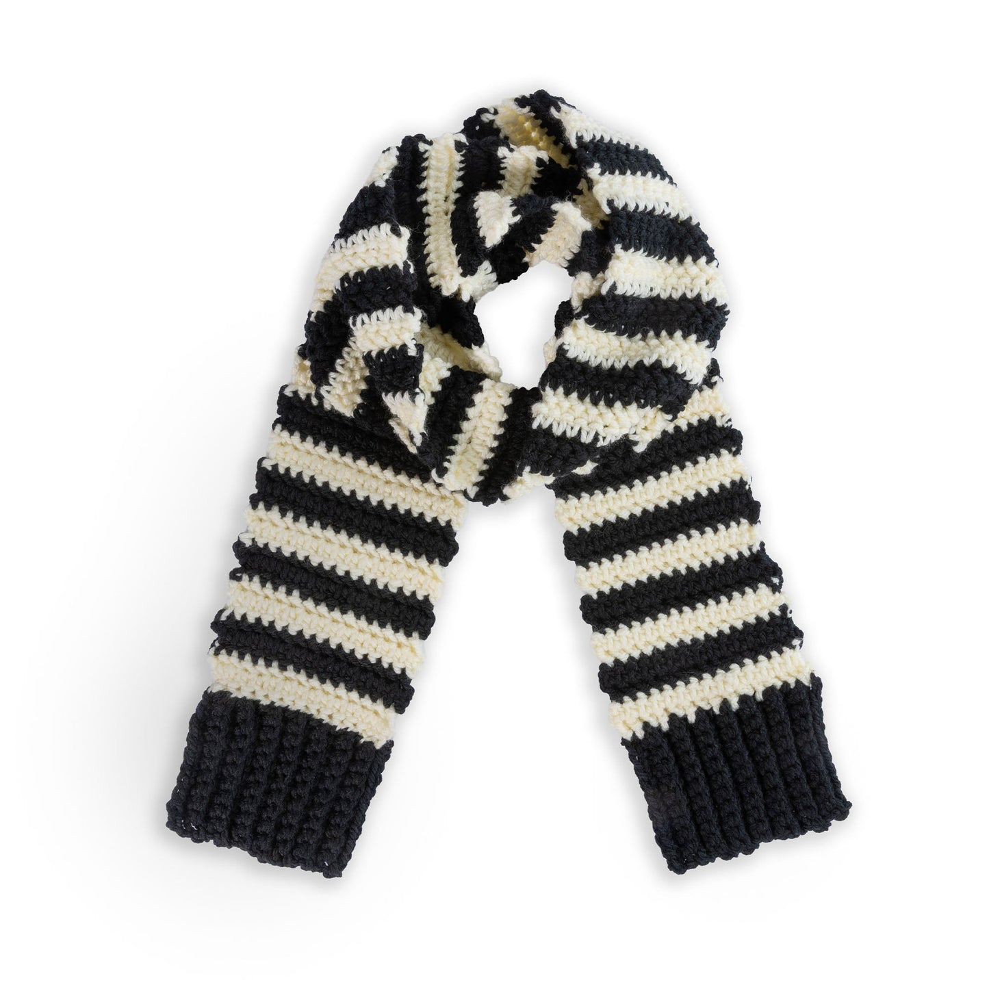Bernat Squishy Stripes Crochet Scarf (Digital Download)