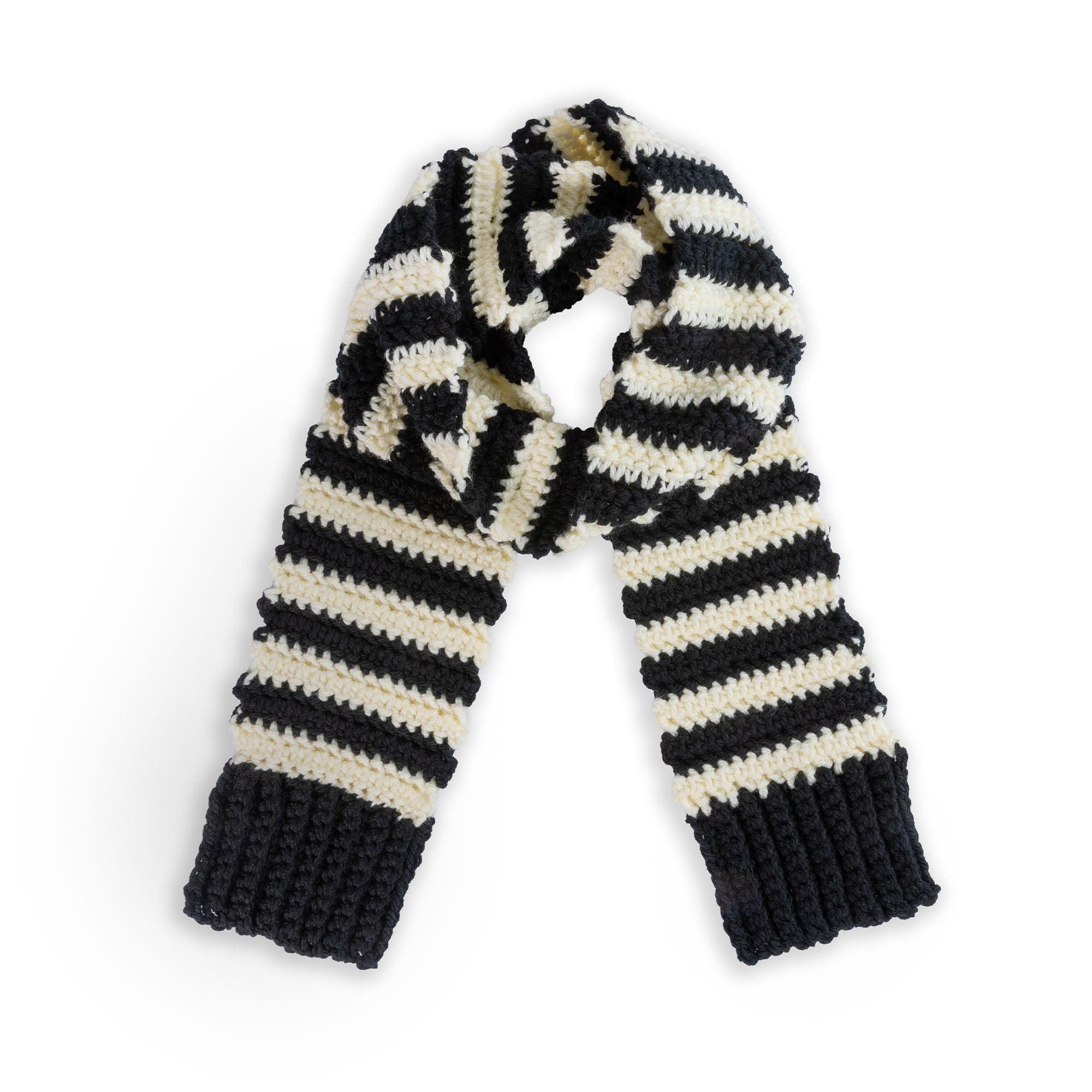 Bernat Squishy Stripes Crochet Scarf (Digital Download)