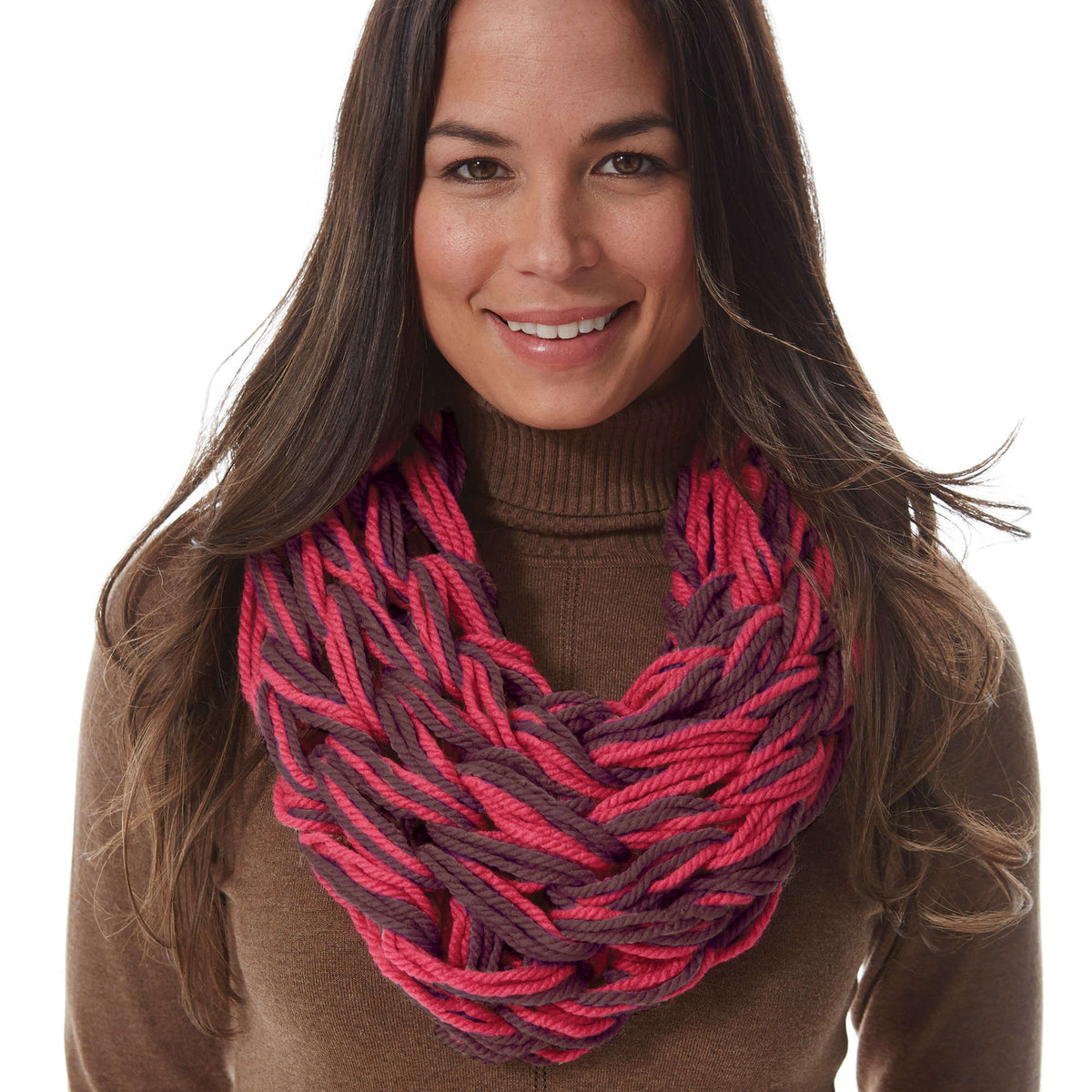 Bernat I-Cord Arm Knit Cowl (Digital Download)