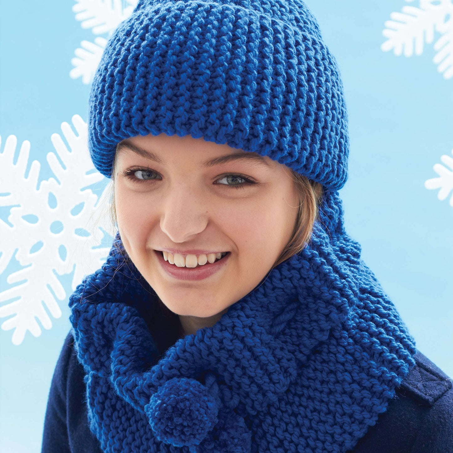 Bernat Knit Cowl and Hat (Digital Download)