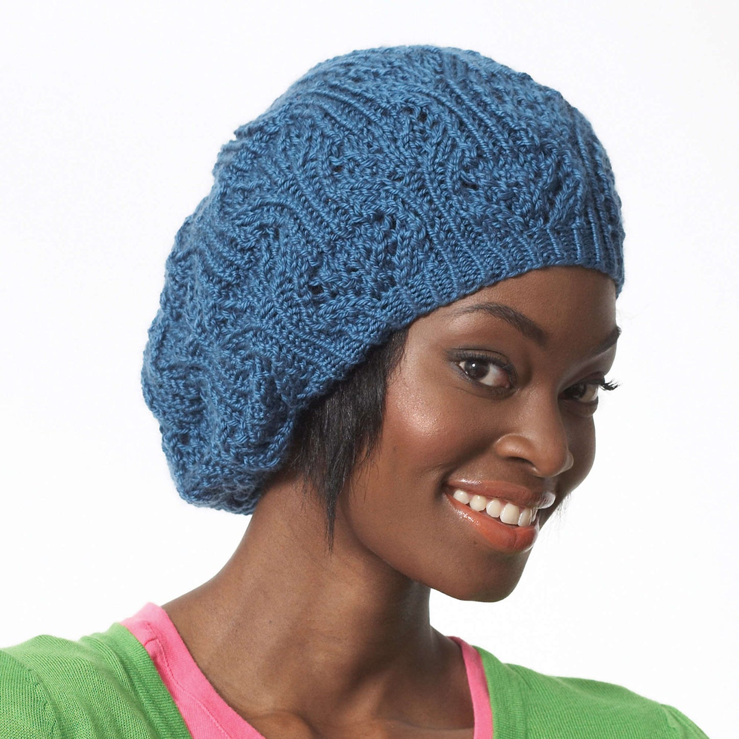 Bernat Knit Slouchy Lace Beret (Digital Download)