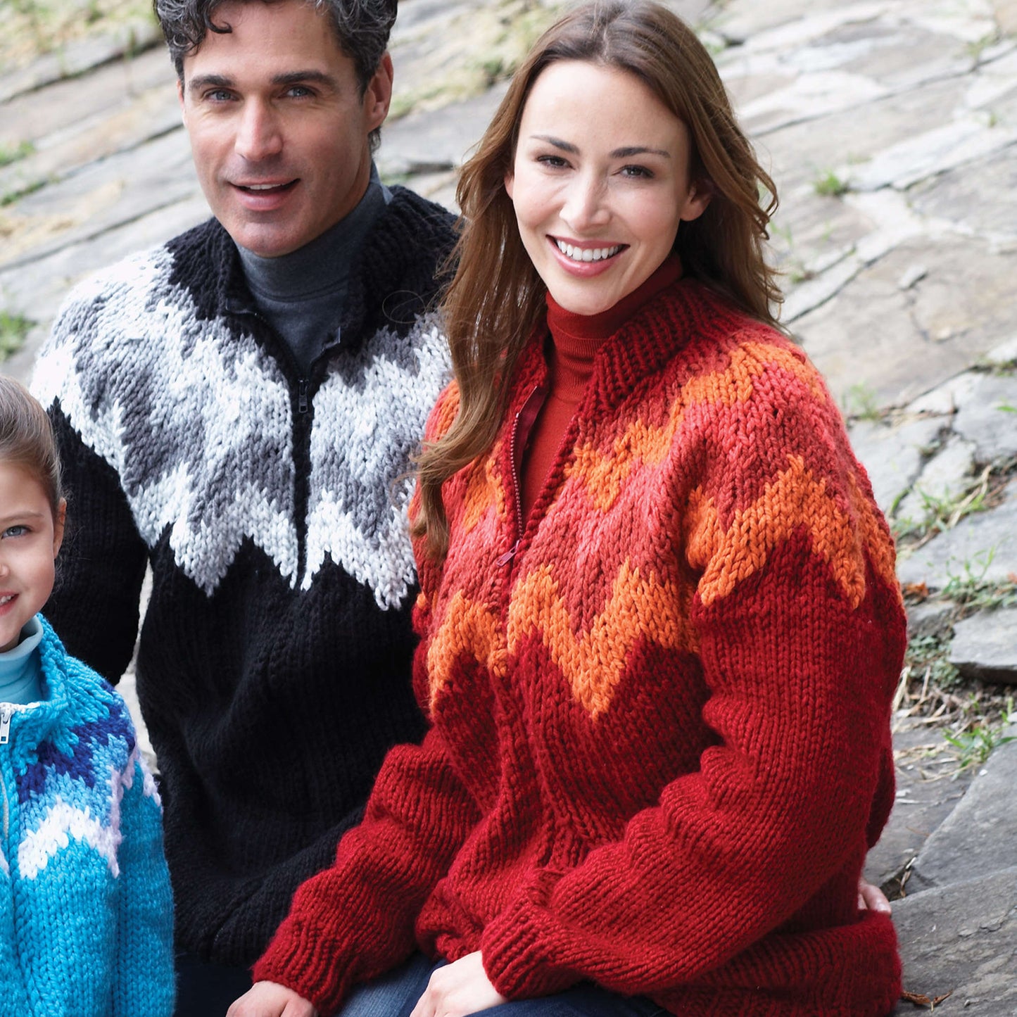 Bernat Adult Zig-Zag Knit Cardigan (Digital Download)