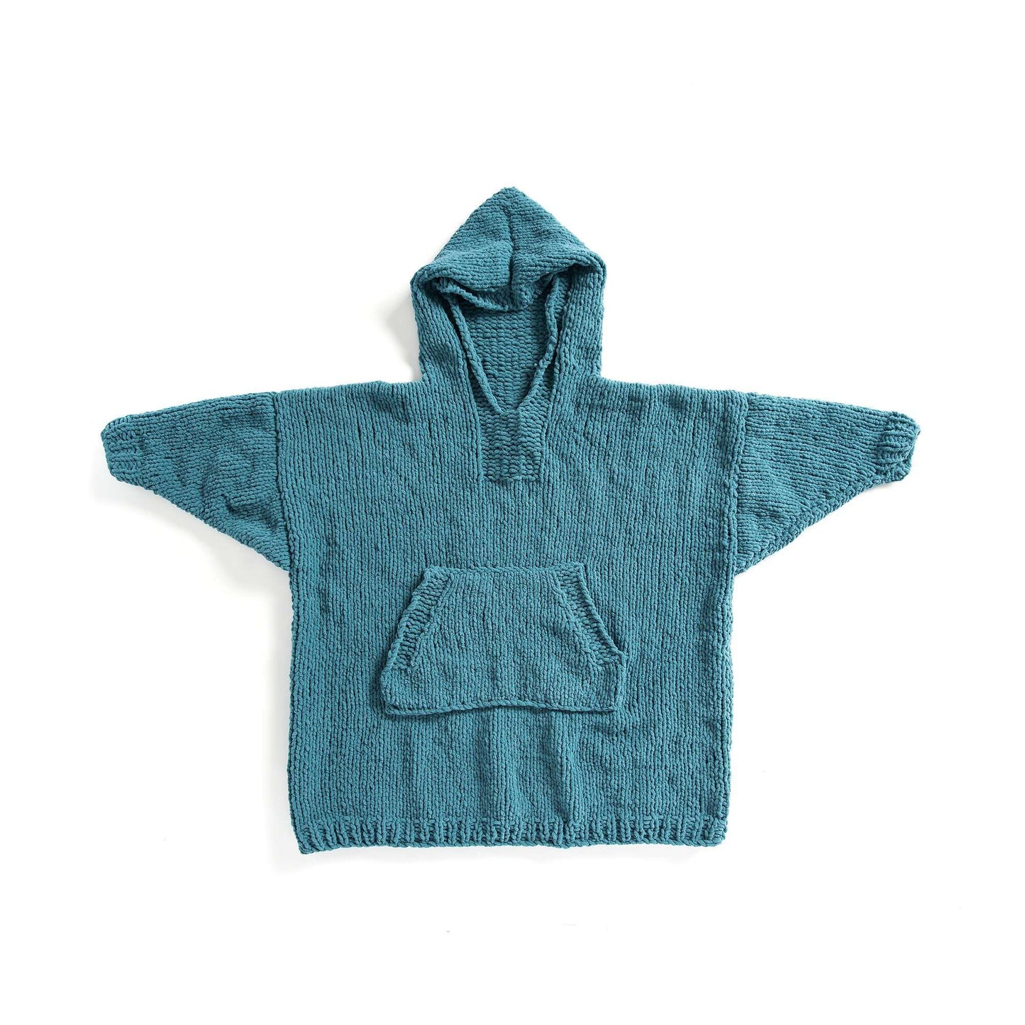 Bernat Lounge Around Knit Blanket Hoodie (Digital Download)