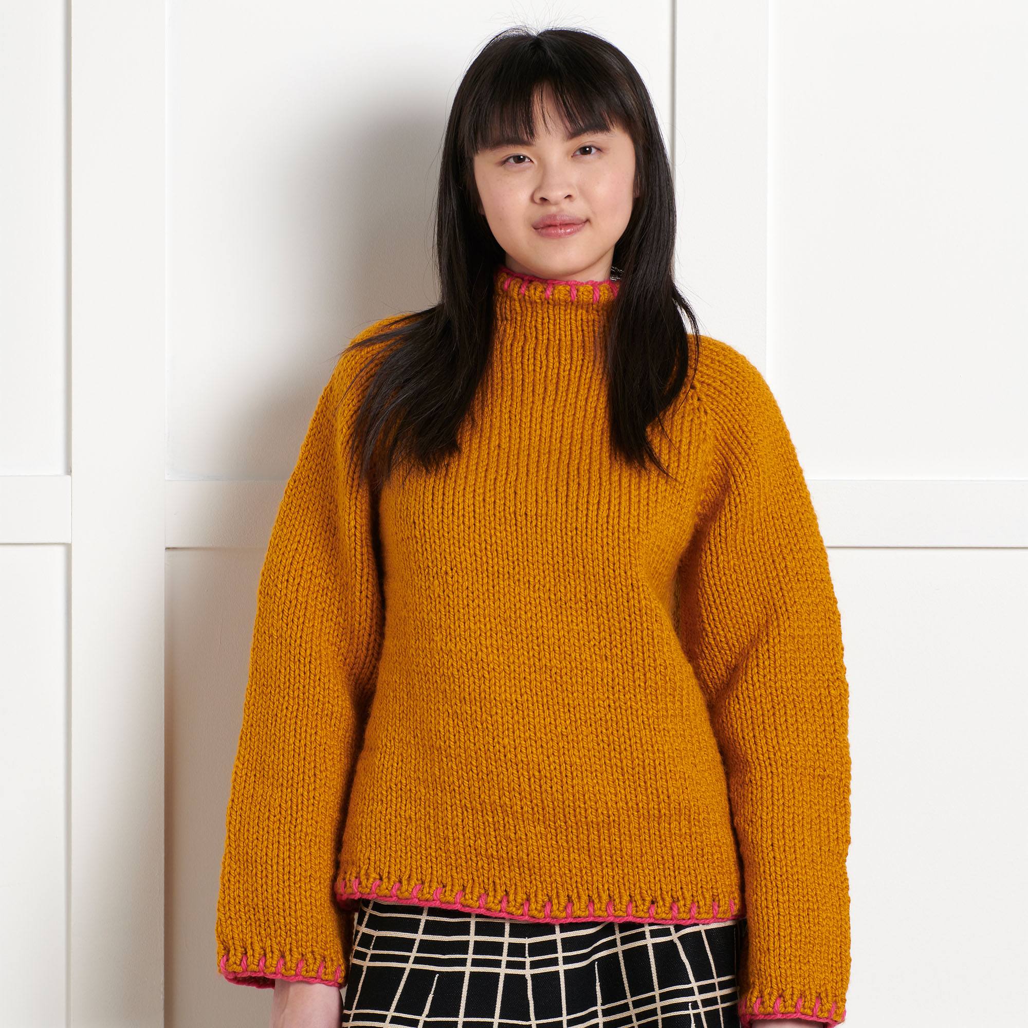 Bernat Take It From the Top Knit Pullover (Digital Download)