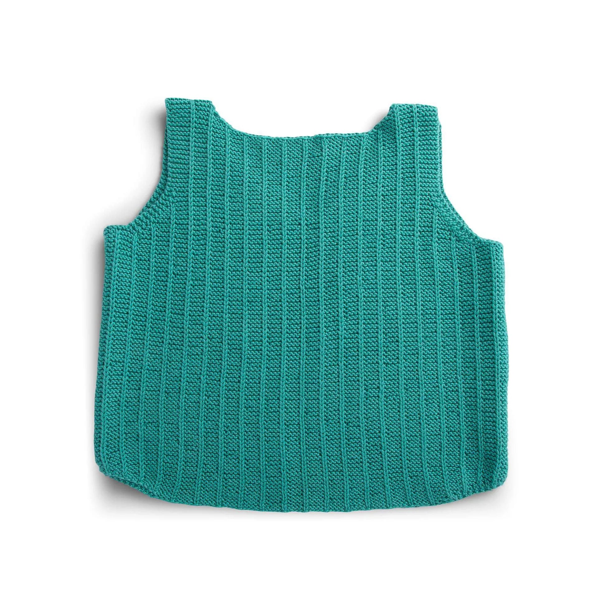 KNITTING PATTERN DOWNLOAD - Free Bernat Knit Summer Vertical Ridges Tank Top Pattern, XS/S