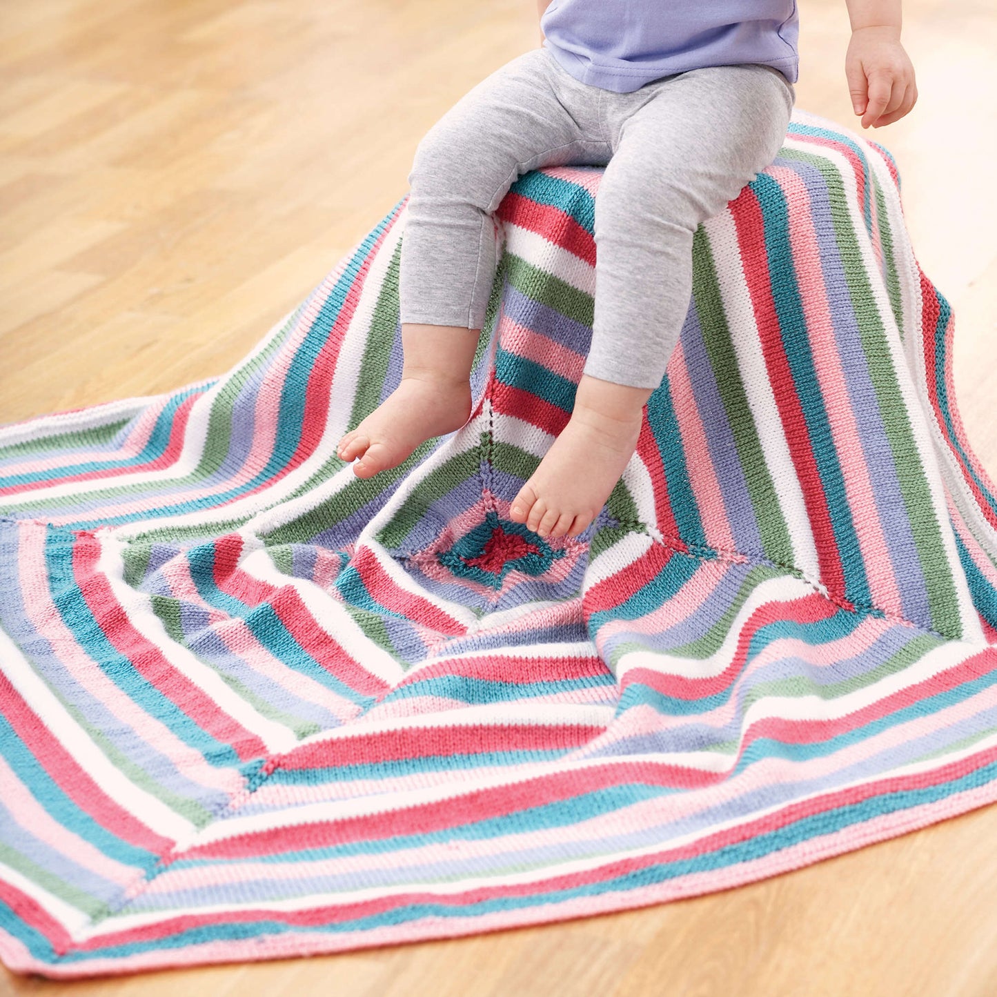 Bernat From the Middle Knit Blanket (Digital Download)