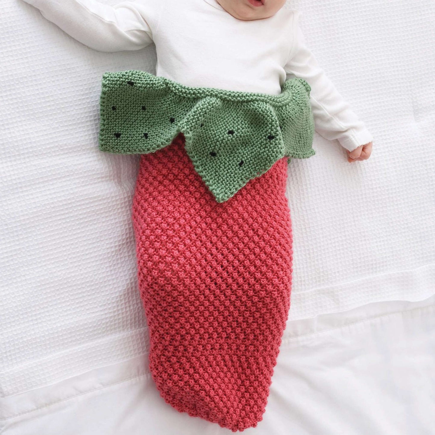 Bernat Knit Strawberry Cocoon (Digital Download)