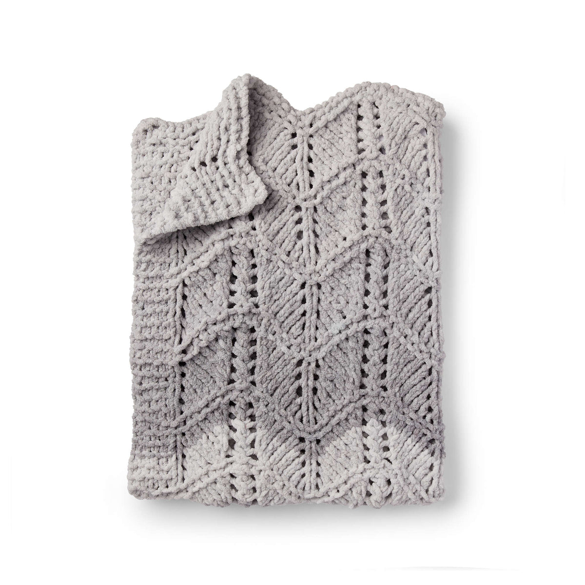 Bernat Lacy Chevrons Knit Baby Blanket (Digital Download)