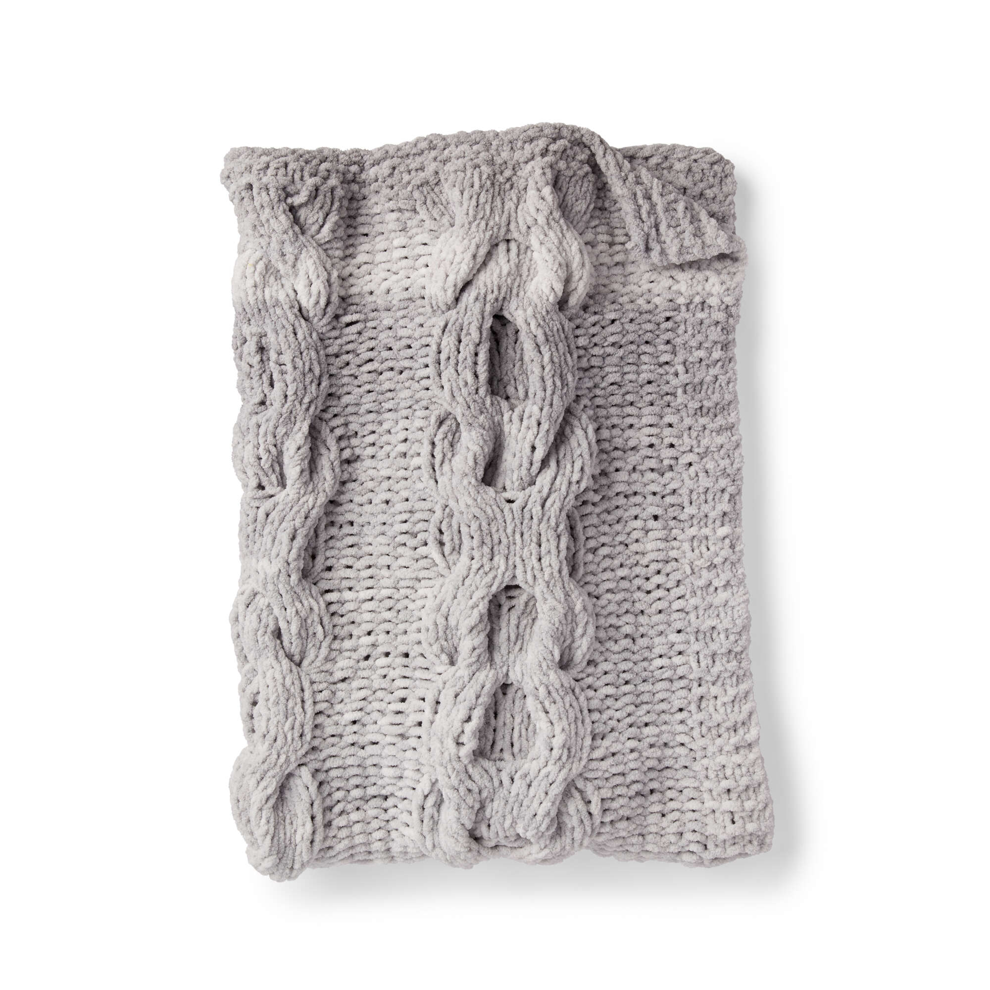 Bernat Hugs and Kisses Cable Knit Baby Blanket (Digital Download)