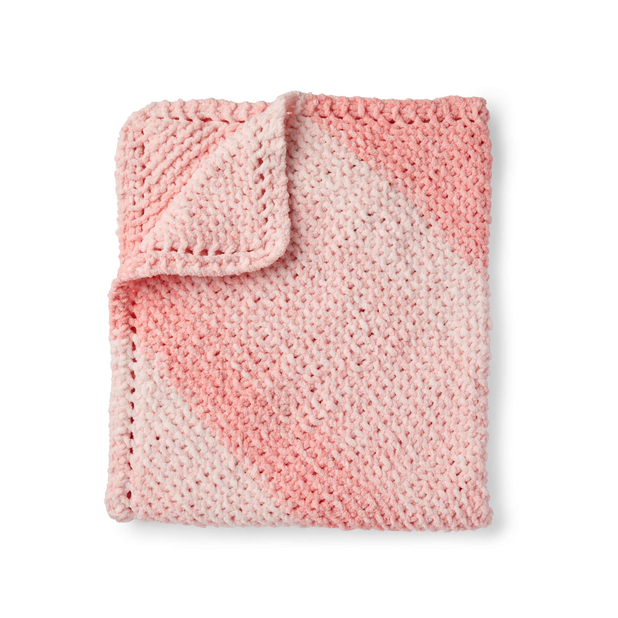 Bernat Corner to Corner Garter Knit Blanket