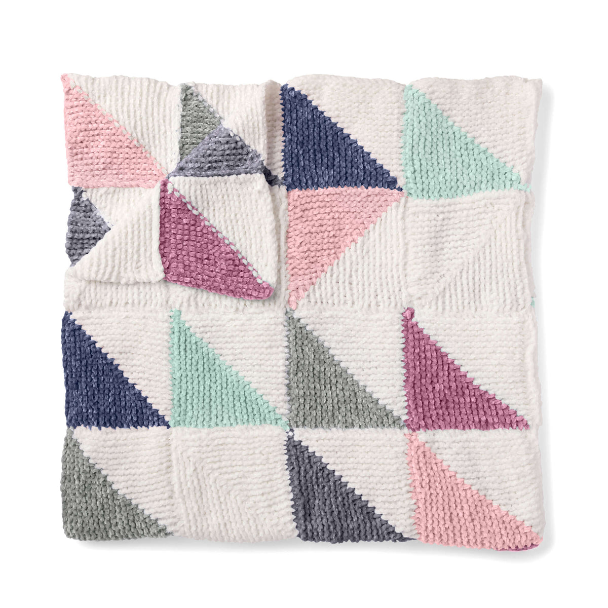 Bernat Knit Patchwork Baby Quilt (Digital Download)