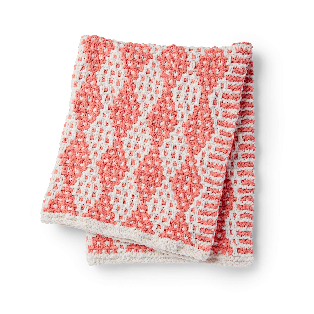 Bernat Mosaic Stitch Knit Baby Blanket (Digital Download)